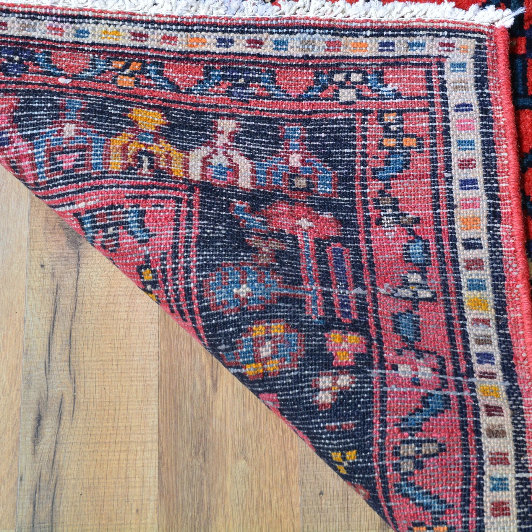 Hand-Knotted Oriental Persian Zanjan Tribal Handmade Wool Rug (Size 4.4 X 7.0) Cwral-7920