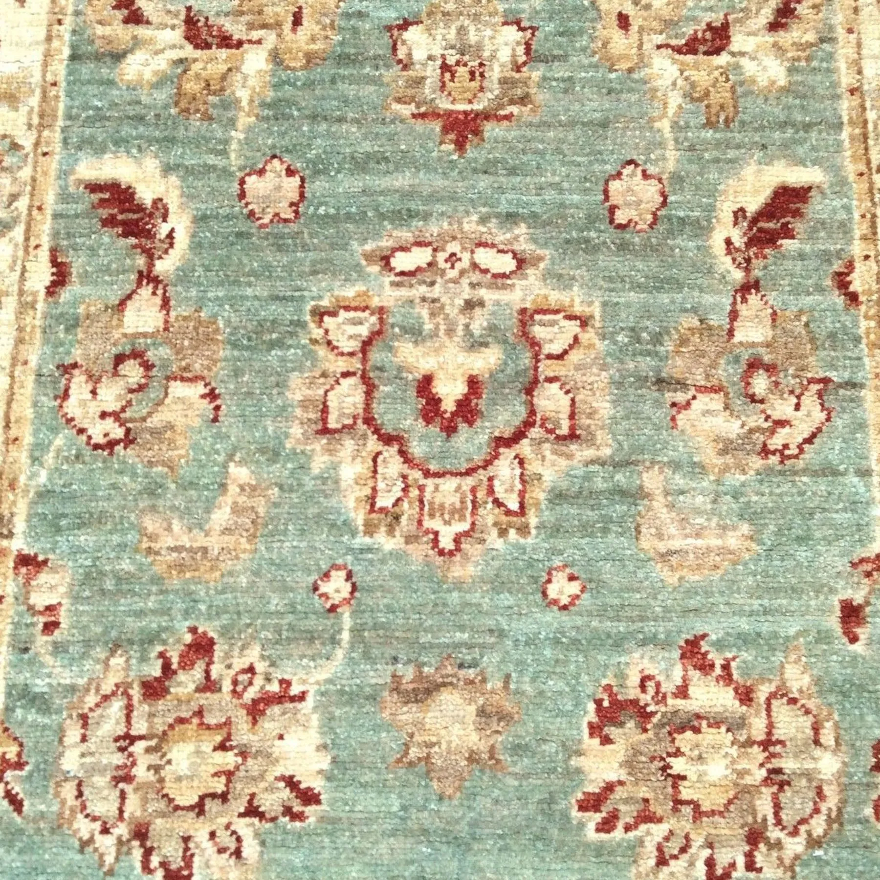 Hand-Knotted Oriental Peshawar Chobi Oushak Design 100% Wool Rug (Size 2.6 X 11.4) Brrsf-423