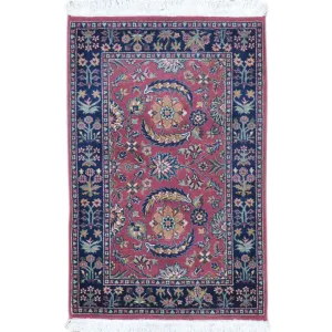 Hand-Knotted Oriental Traditional Design Wool Handmade Rug (Size 2.3 X 3.8) Cwral-5793