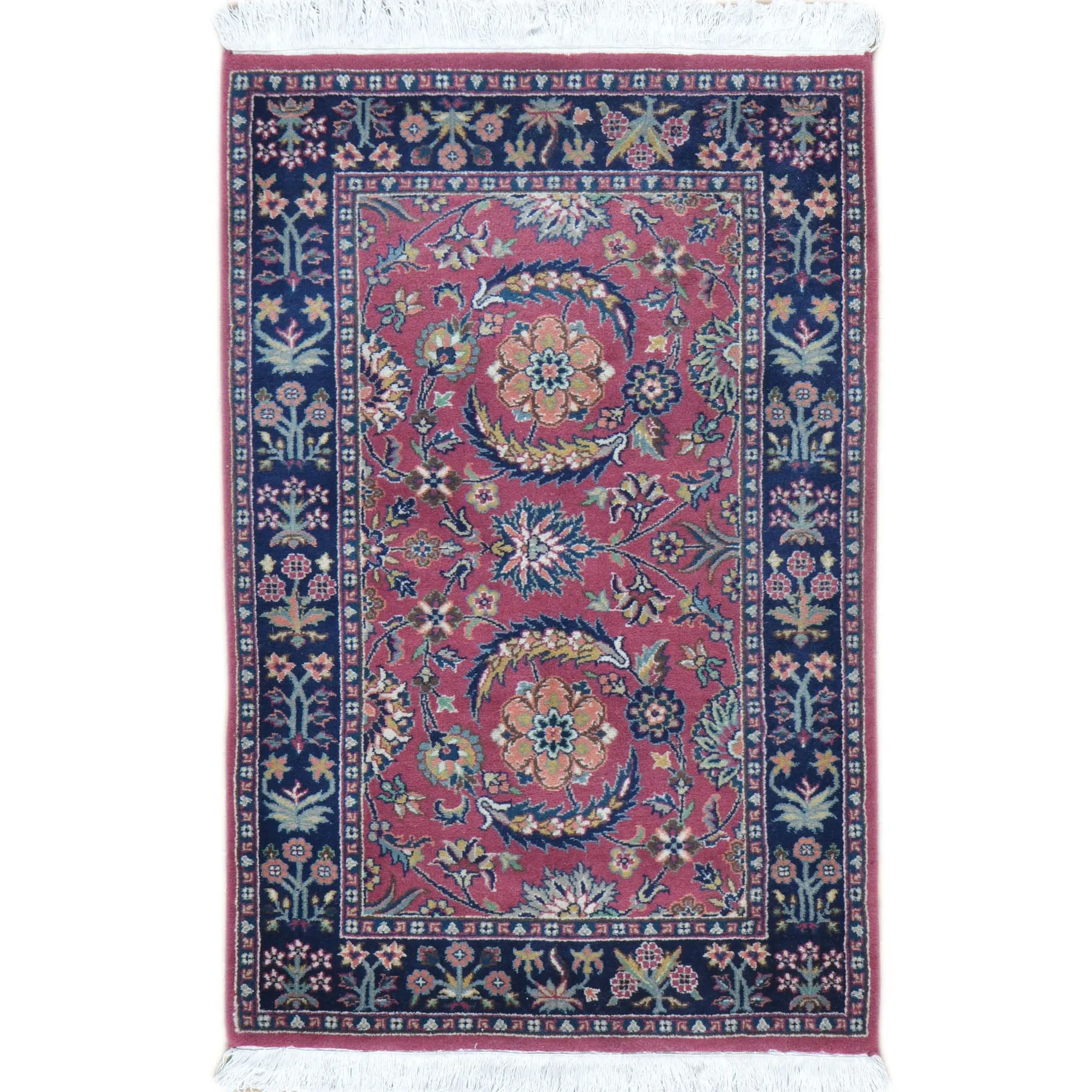 Hand-Knotted Oriental Traditional Design Wool Handmade Rug (Size 2.3 X 3.8) Cwral-5793