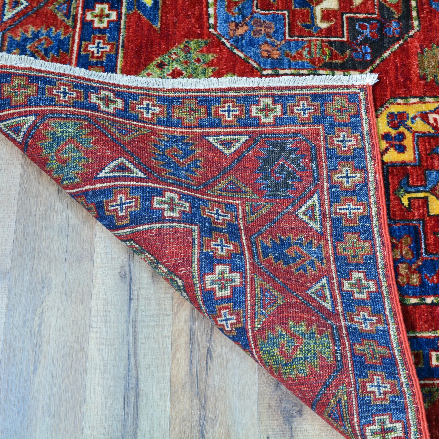 Hand-Knotted Oriental Tribal Handmade 100% Wool Rug (Size 5.0 X 6.8) Cwral-10044