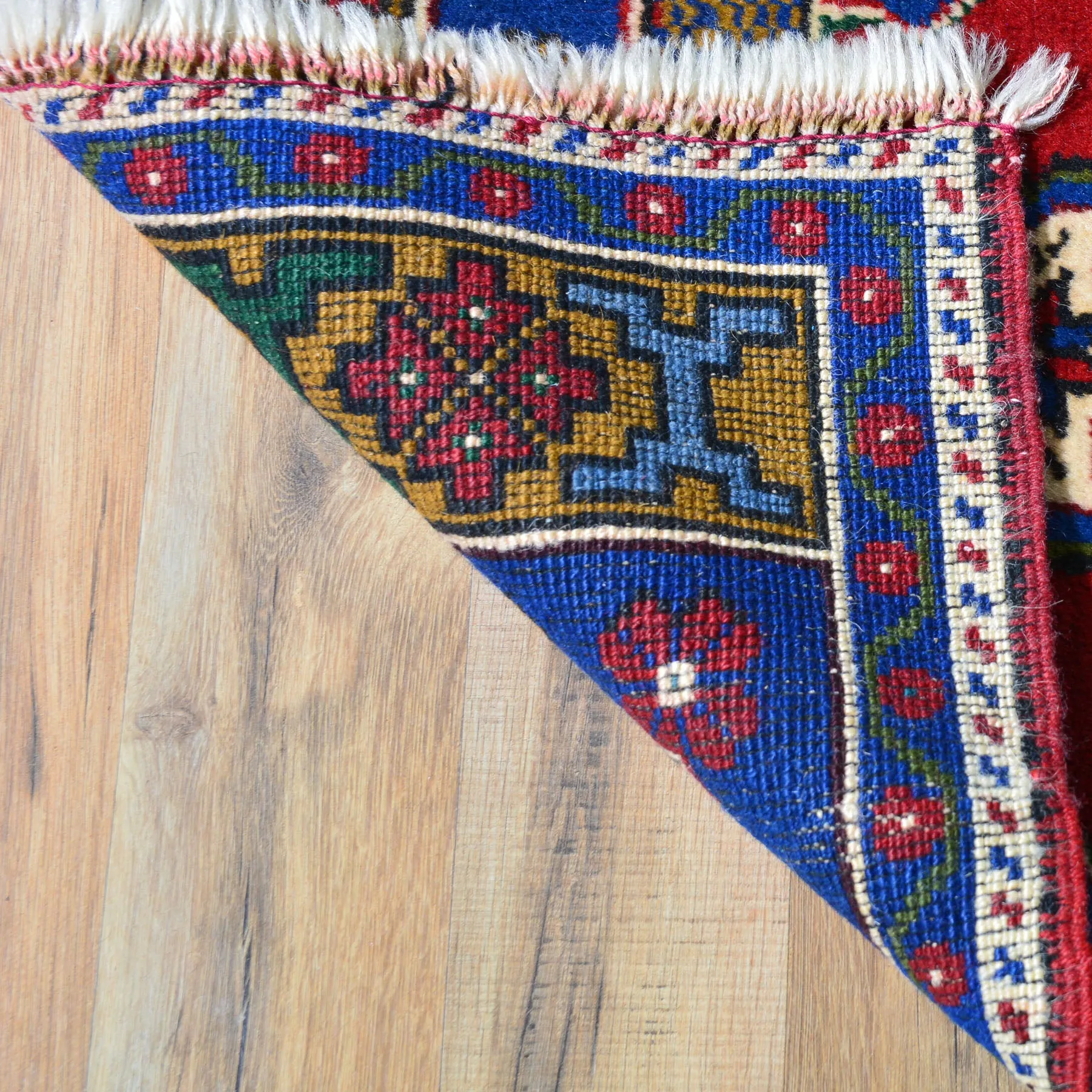 Hand-Knotted Oriental Tribal Turkish Wool Rug (Size 1.8 X 3.6) Cwral-8034