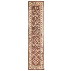 Hand-Knotted Oshak Design Traditional Rug Handmade 100% Wool (Size 2.5 X 10.4) Cwral-2856