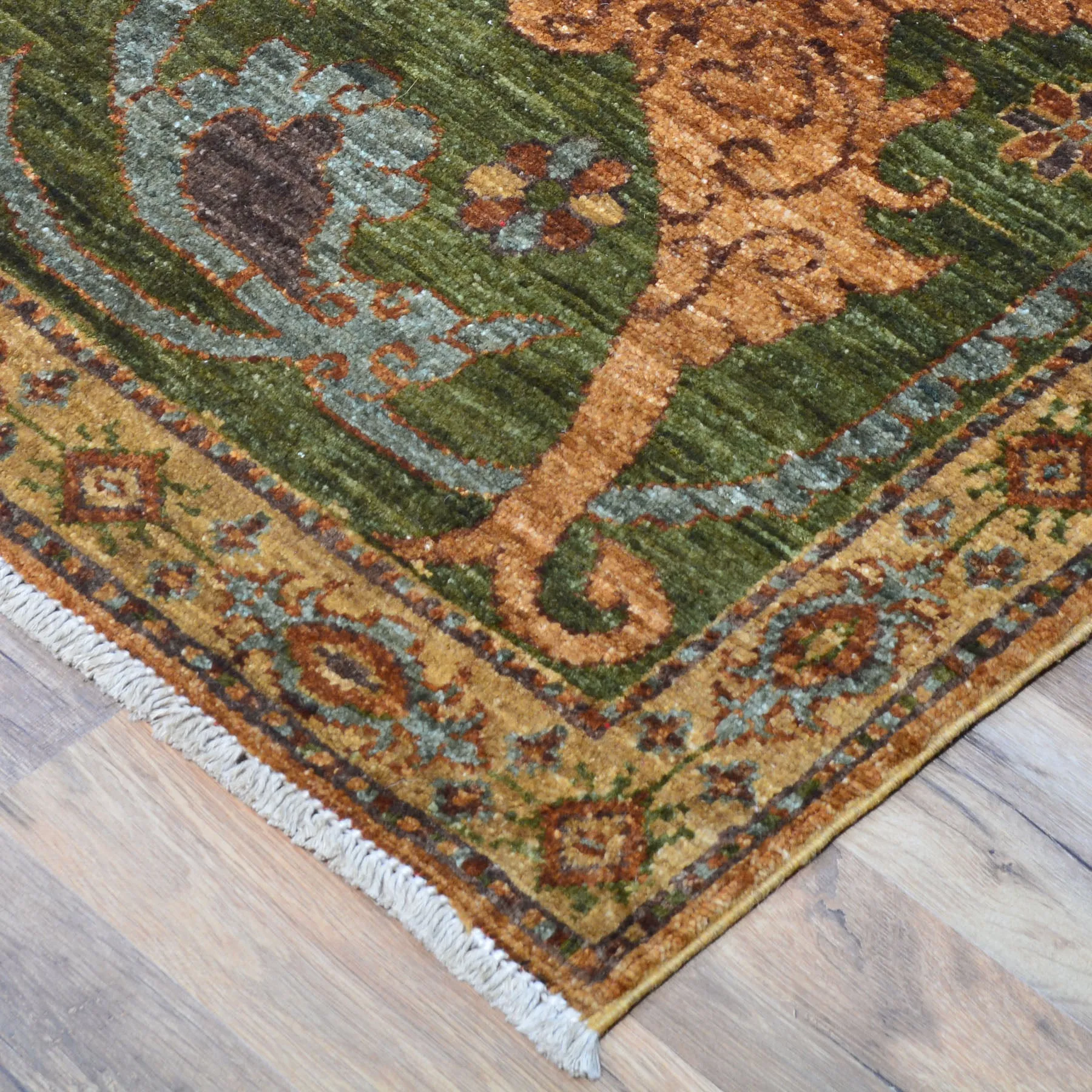 Hand-Knotted  Oushak Traditional Design Wool Chobi Rug (Size 9.1 X 11.7) Cwral-8472