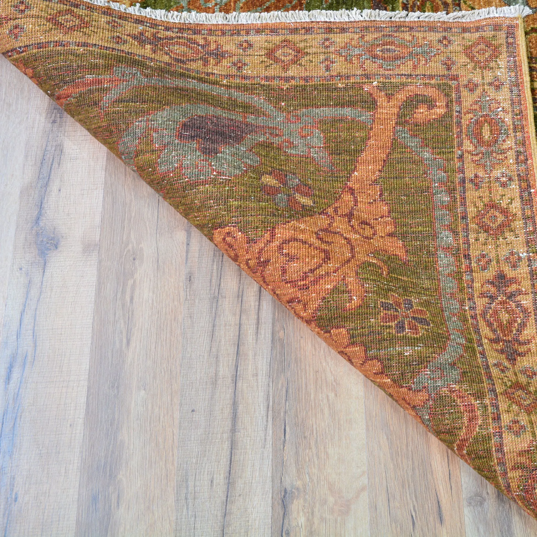 Hand-Knotted  Oushak Traditional Design Wool Chobi Rug (Size 9.1 X 11.7) Cwral-8472