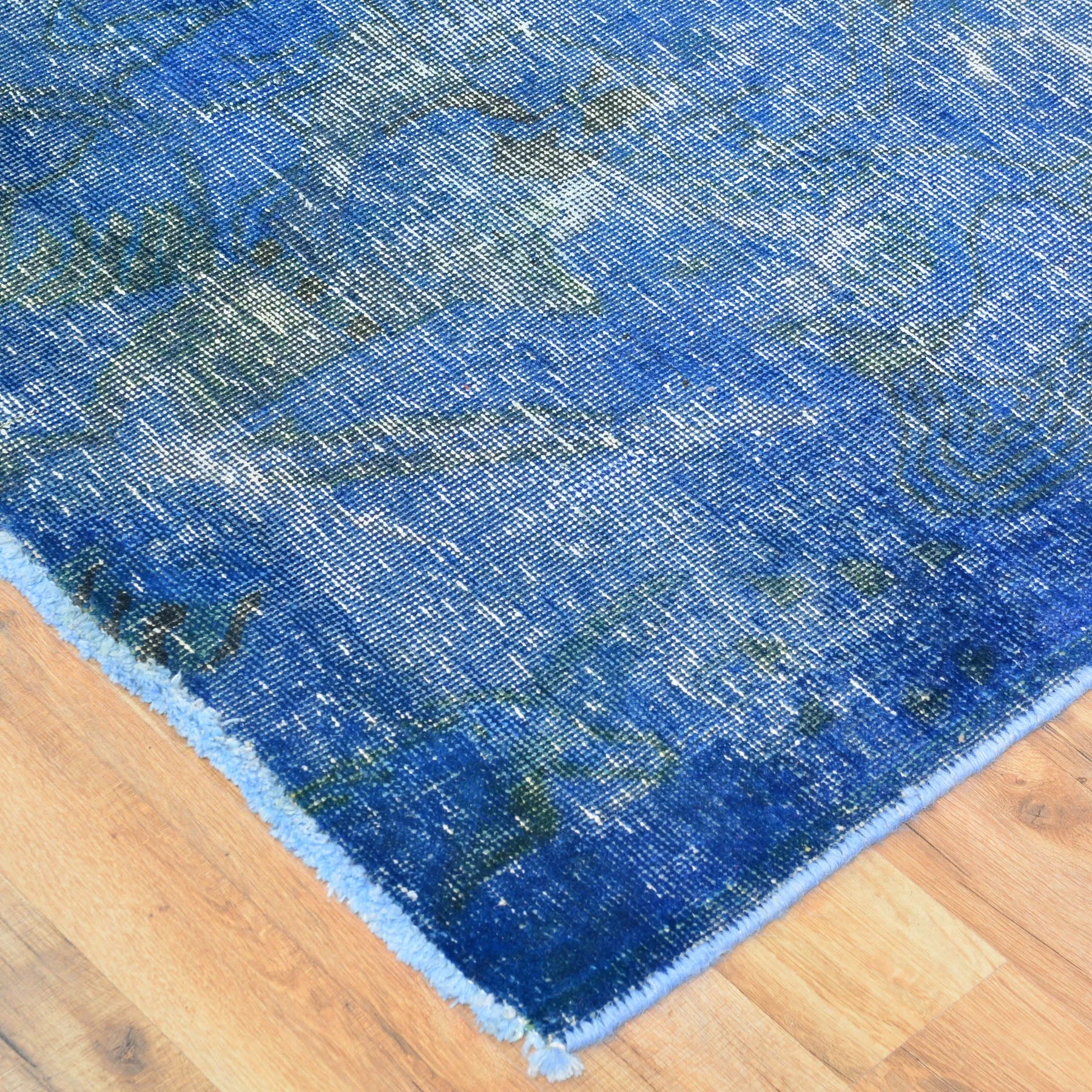 Hand-Knotted Overdyed Persian Traditional Handmade Wool Rug (Size 3.3 X 4.3) Brrsf-84