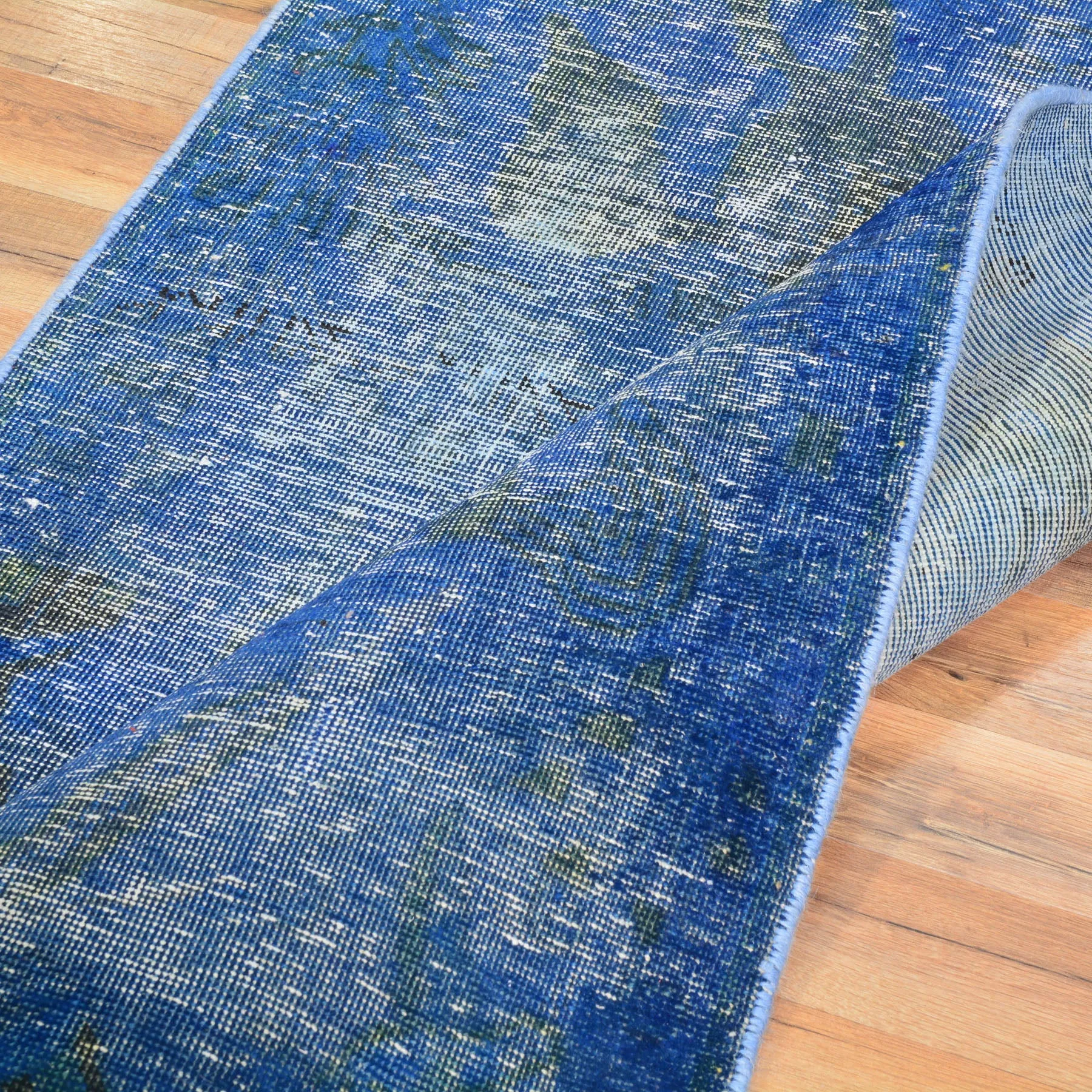 Hand-Knotted Overdyed Persian Traditional Handmade Wool Rug (Size 3.3 X 4.3) Brrsf-84