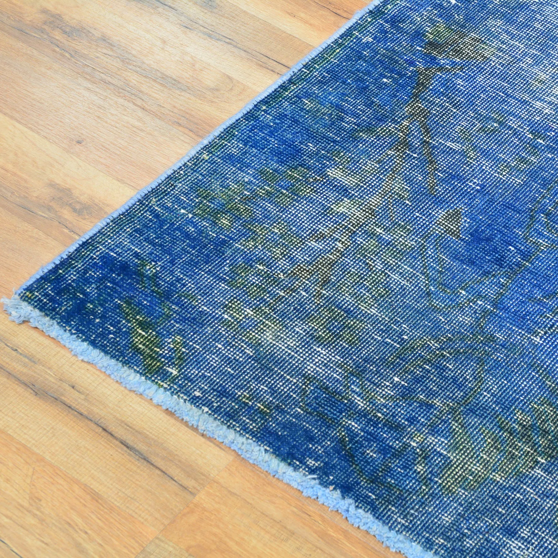 Hand-Knotted Overdyed Persian Traditional Handmade Wool Rug (Size 3.3 X 4.3) Brrsf-84