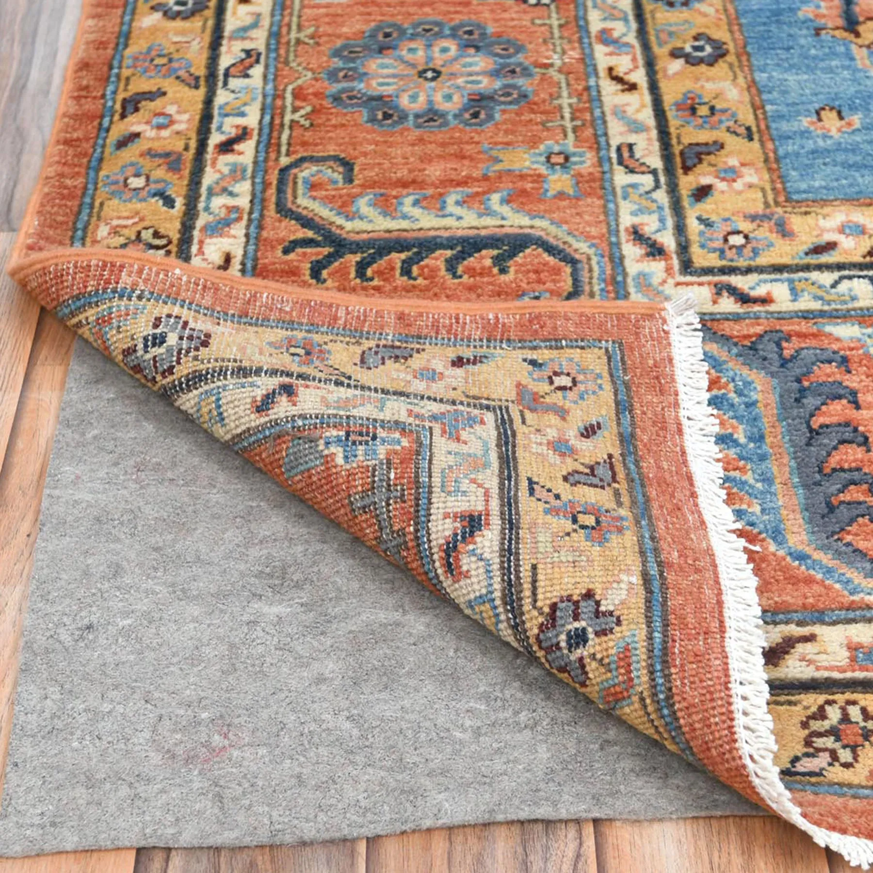 Hand-Knotted Peshawar Chobi Heriz Design Handmade Wool Rug (Size 9.0 X 11.7) Cwral-9348
