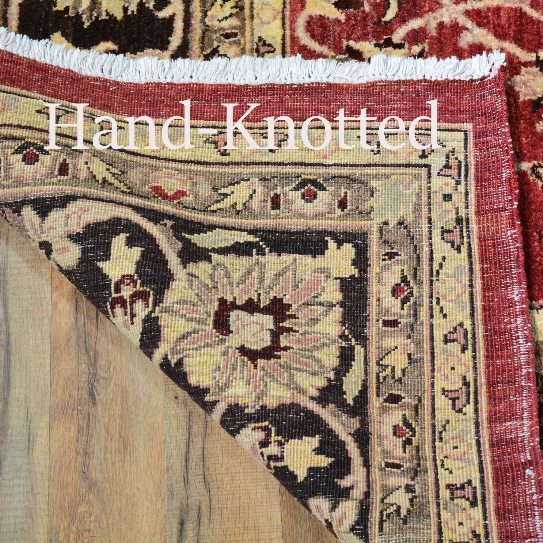 Hand-Knotted Peshawar Chobi Traditional Oushak Wool Rug (Size 8.10 X 11.6) Brral-3915