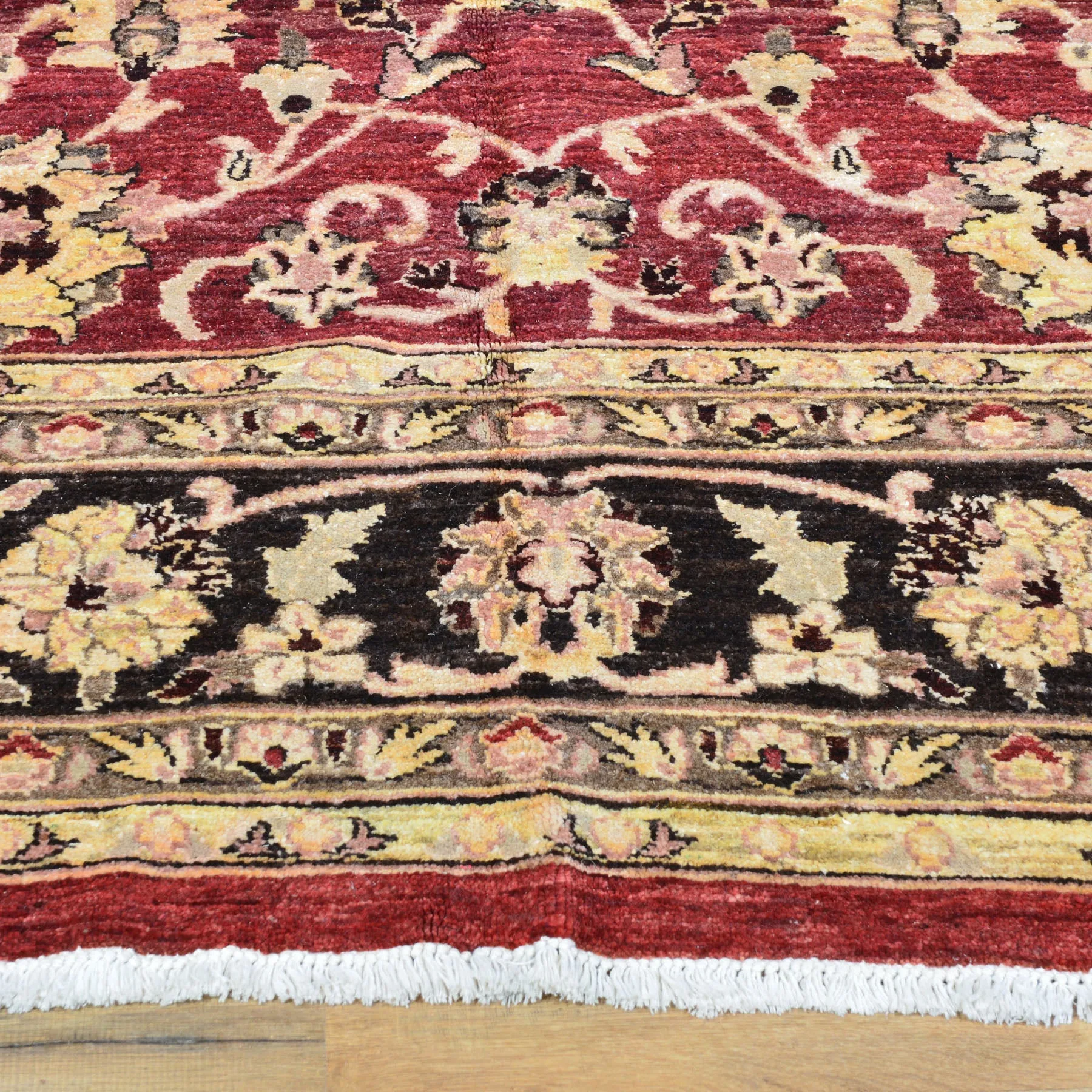 Hand-Knotted Peshawar Chobi Traditional Oushak Wool Rug (Size 8.10 X 11.6) Brral-3915