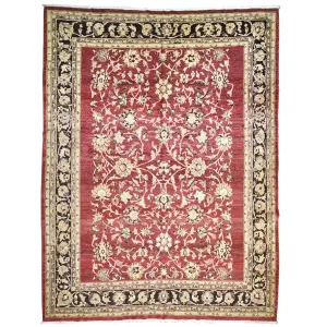Hand-Knotted Peshawar Chobi Traditional Oushak Wool Rug (Size 8.10 X 11.6) Brral-3915