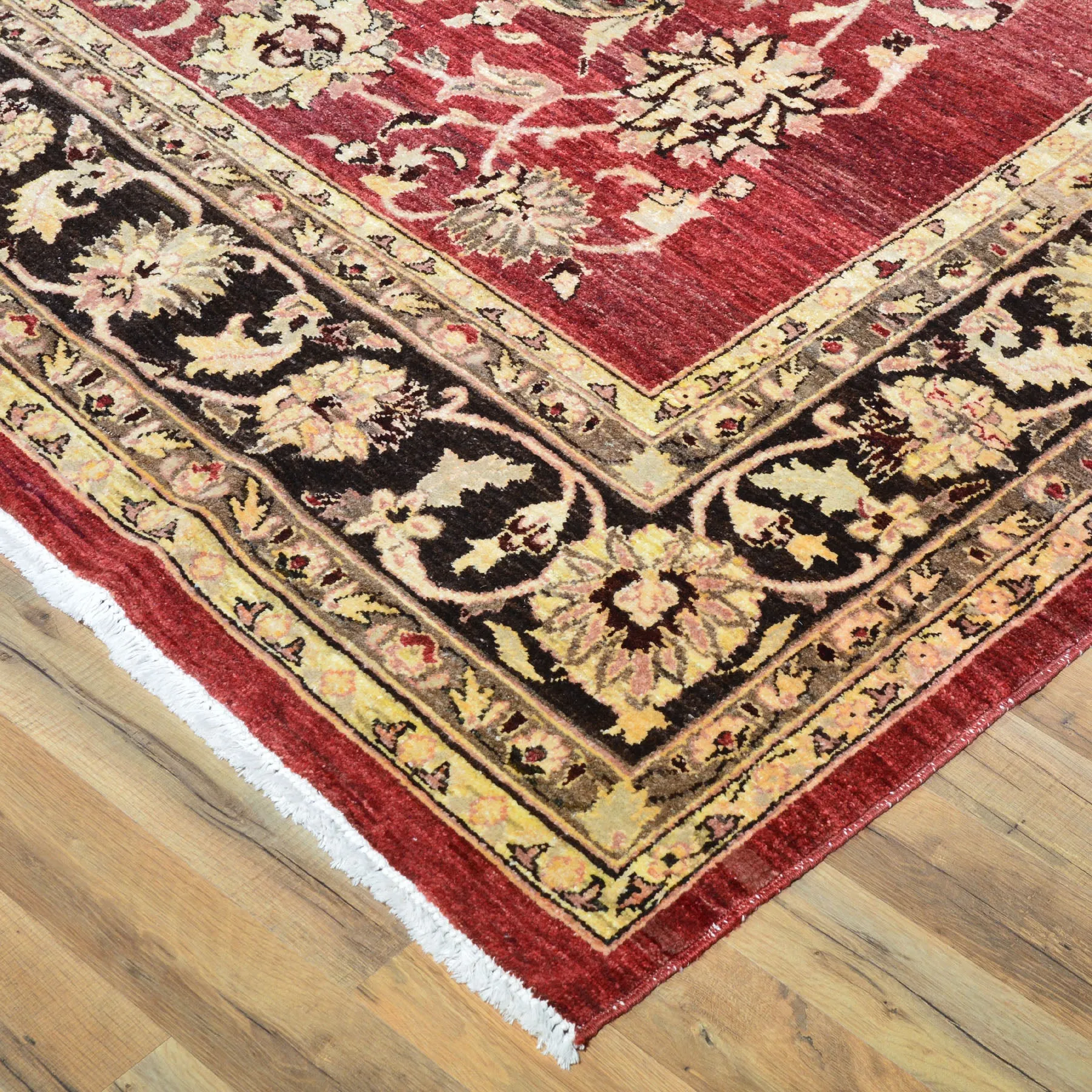 Hand-Knotted Peshawar Chobi Traditional Oushak Wool Rug (Size 8.10 X 11.6) Brral-3915