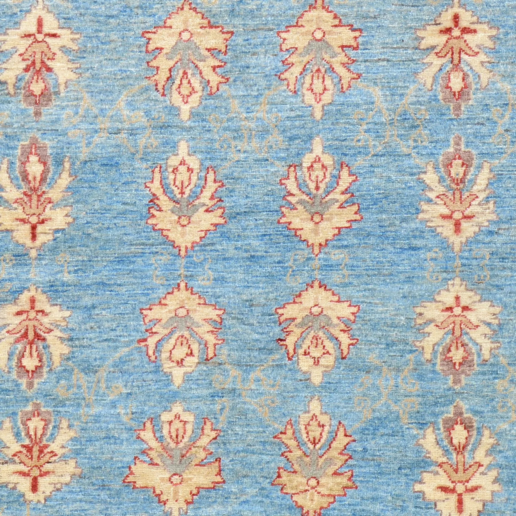 Hand-Knotted Peshawar Chobi Tribal Design Wool Rug (Size 5.10 X 6.9) Brrsf-762