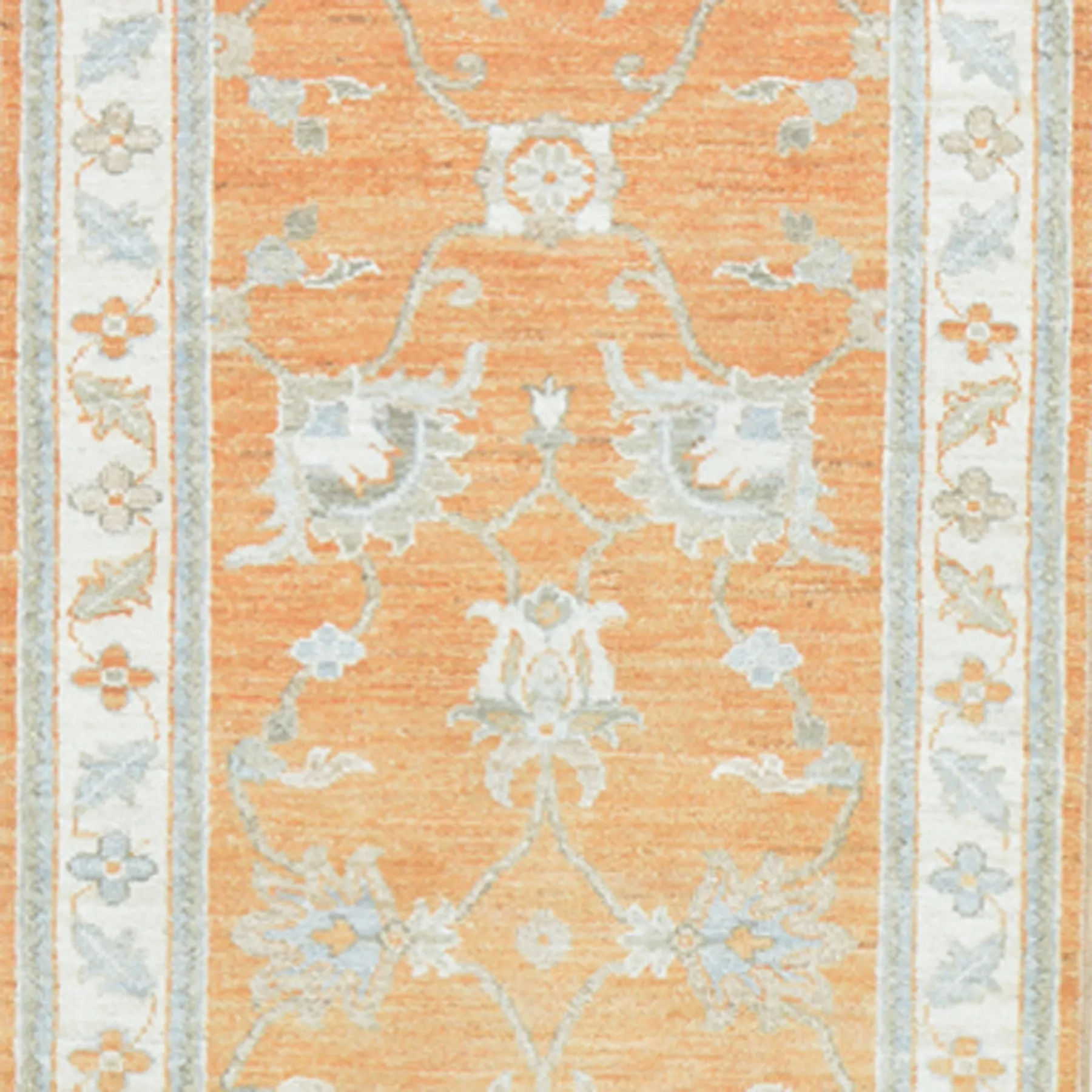Hand-Knotted Peshawar Chobi Tribal Oushak Design 100% Wool Rug (Size 2.8 X 12.0) Brrsf-429