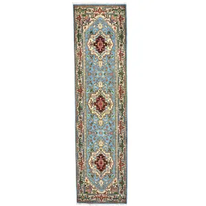 Hand-Knotted Serapi/Hariz Traditional Design 100% Wool Rug (Size 2.8 X 9.11) Brral-1725