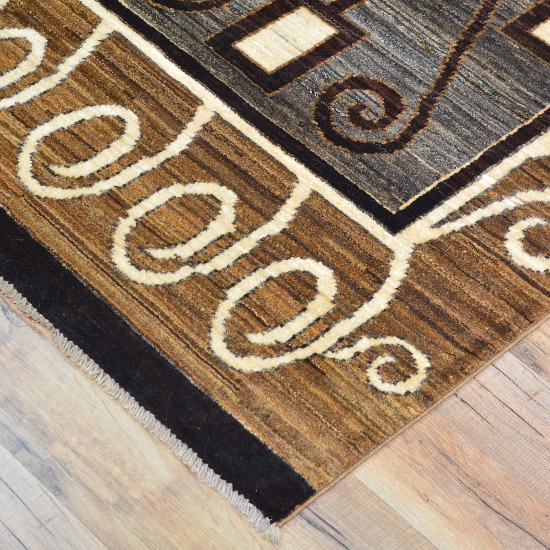Hand-Knotted Southwestern Design Handmade Wool Rug (Size 2.8 X 8.11) Cwral-9654