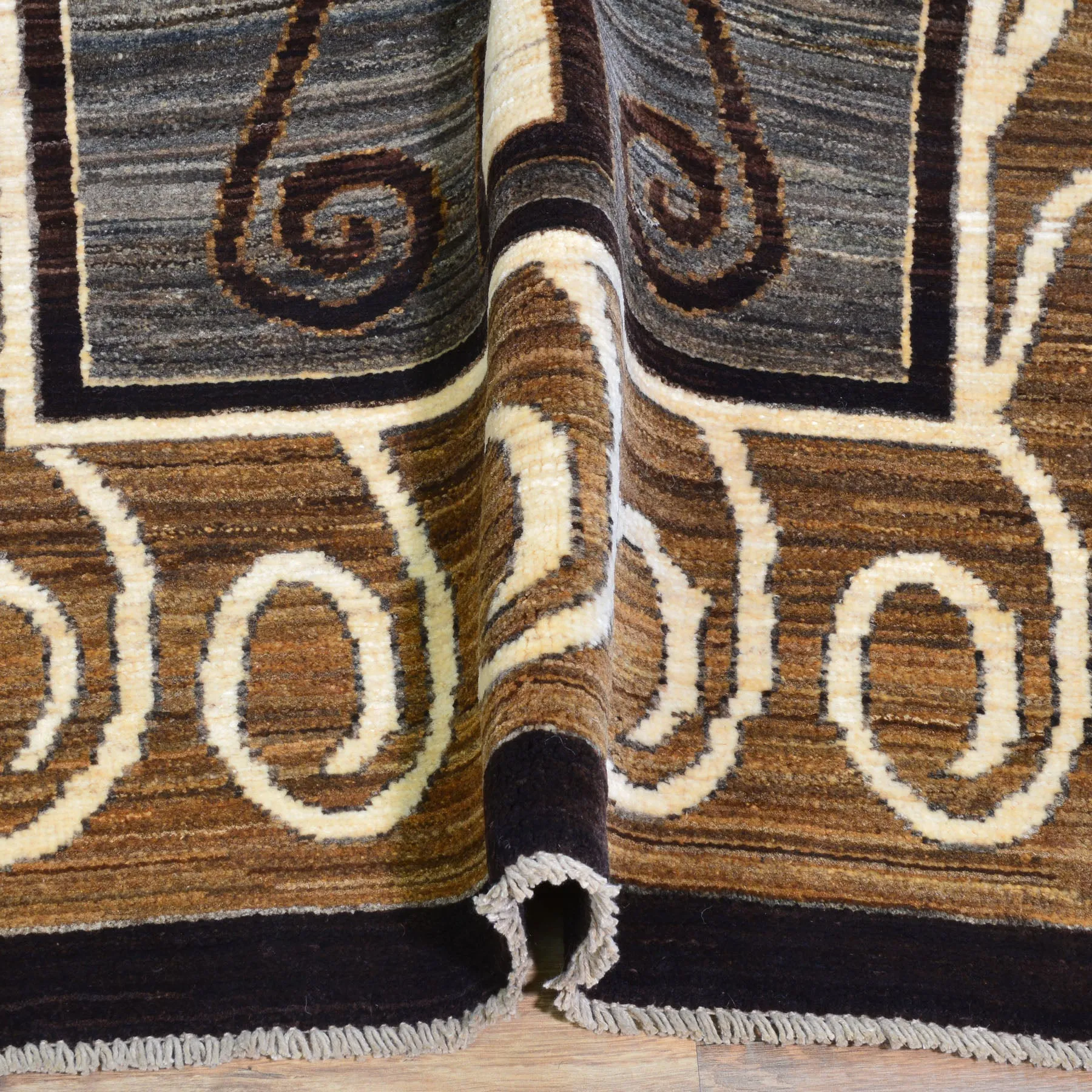 Hand-Knotted Southwestern Design Handmade Wool Rug (Size 2.8 X 8.11) Cwral-9654