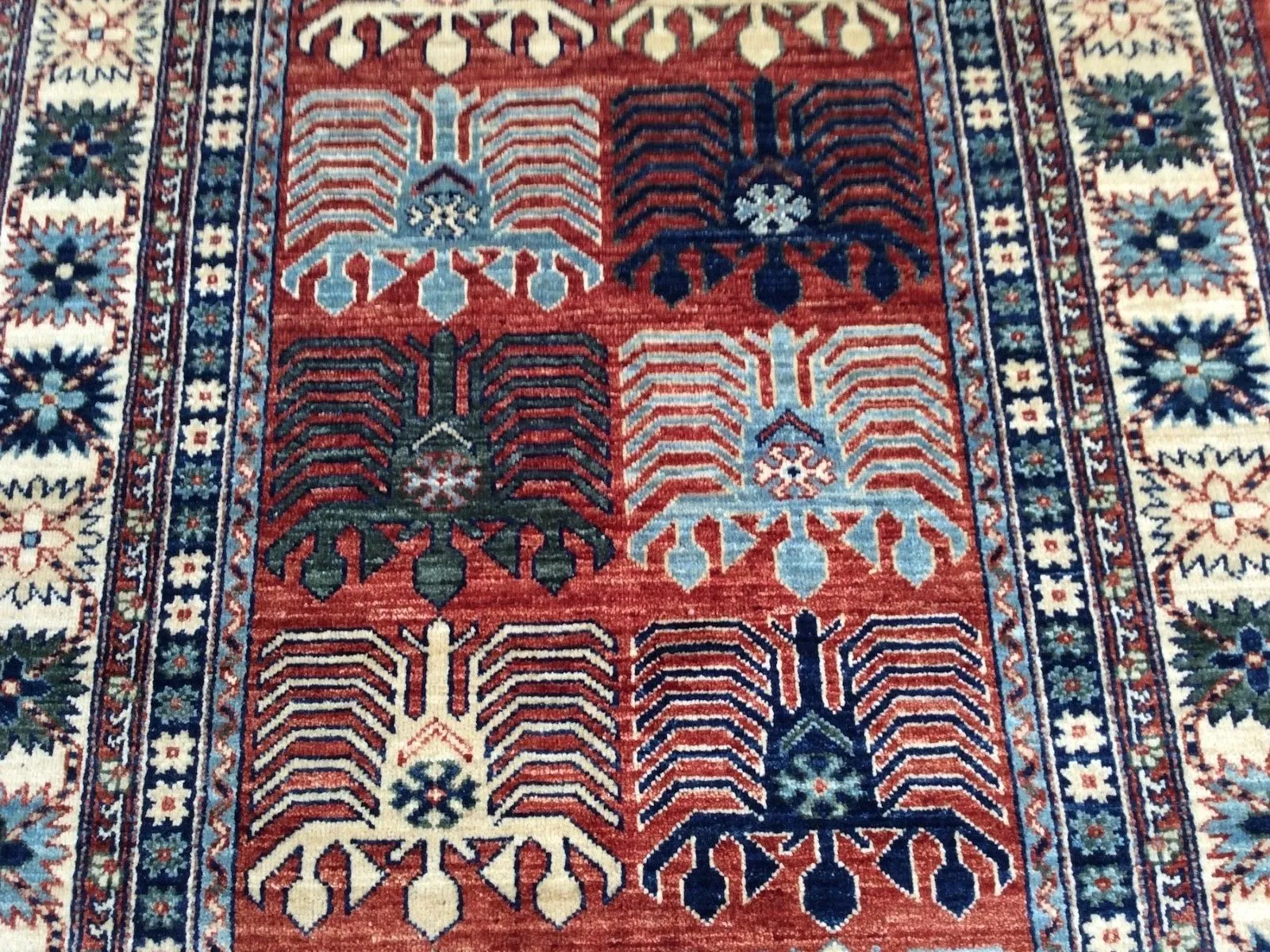 Hand-Knotted Stunning Peshawar Chobi Tribal Wool Rug (Size 4.1 X 6.1) Brrsf-651