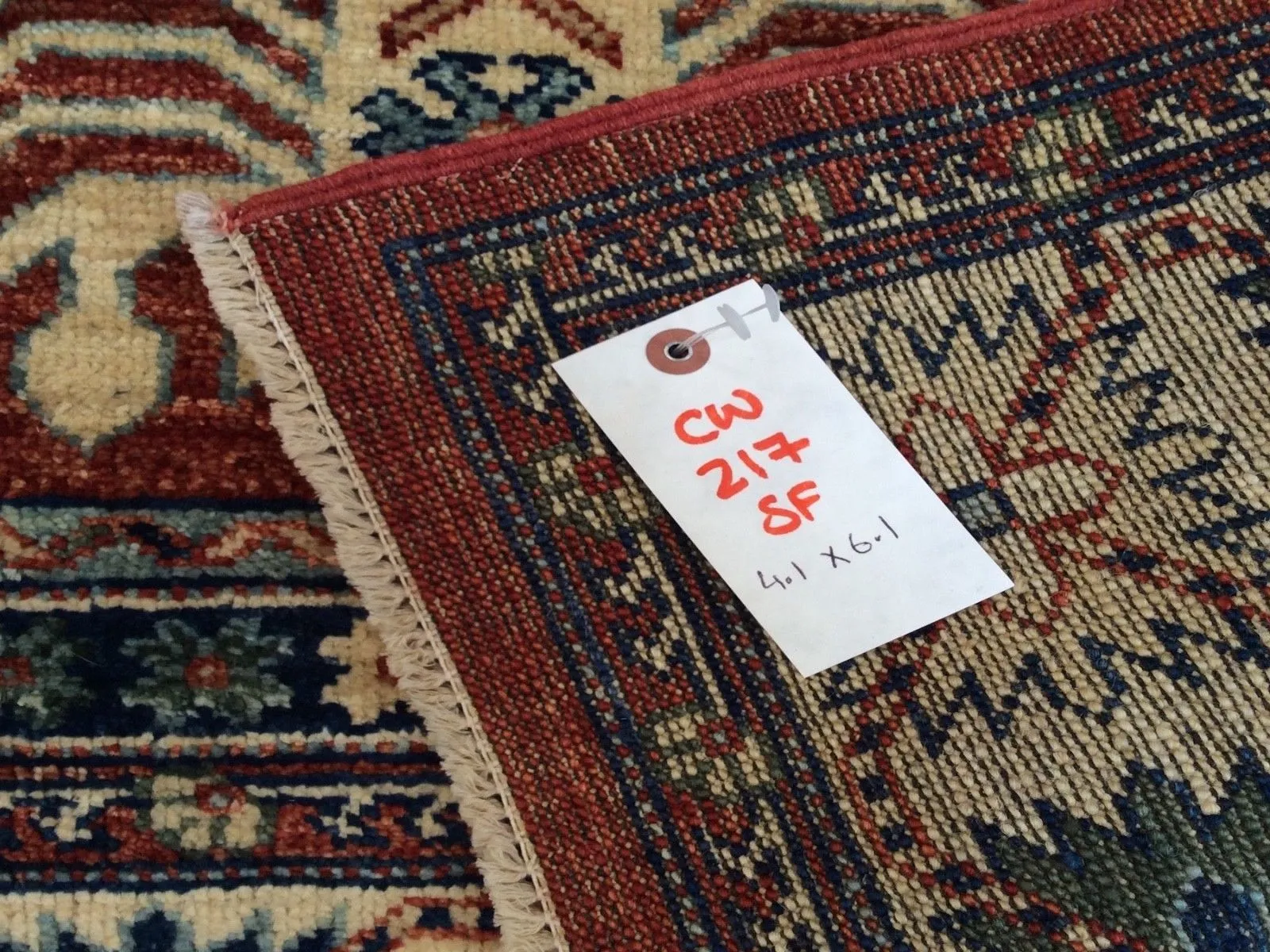 Hand-Knotted Stunning Peshawar Chobi Tribal Wool Rug (Size 4.1 X 6.1) Brrsf-651