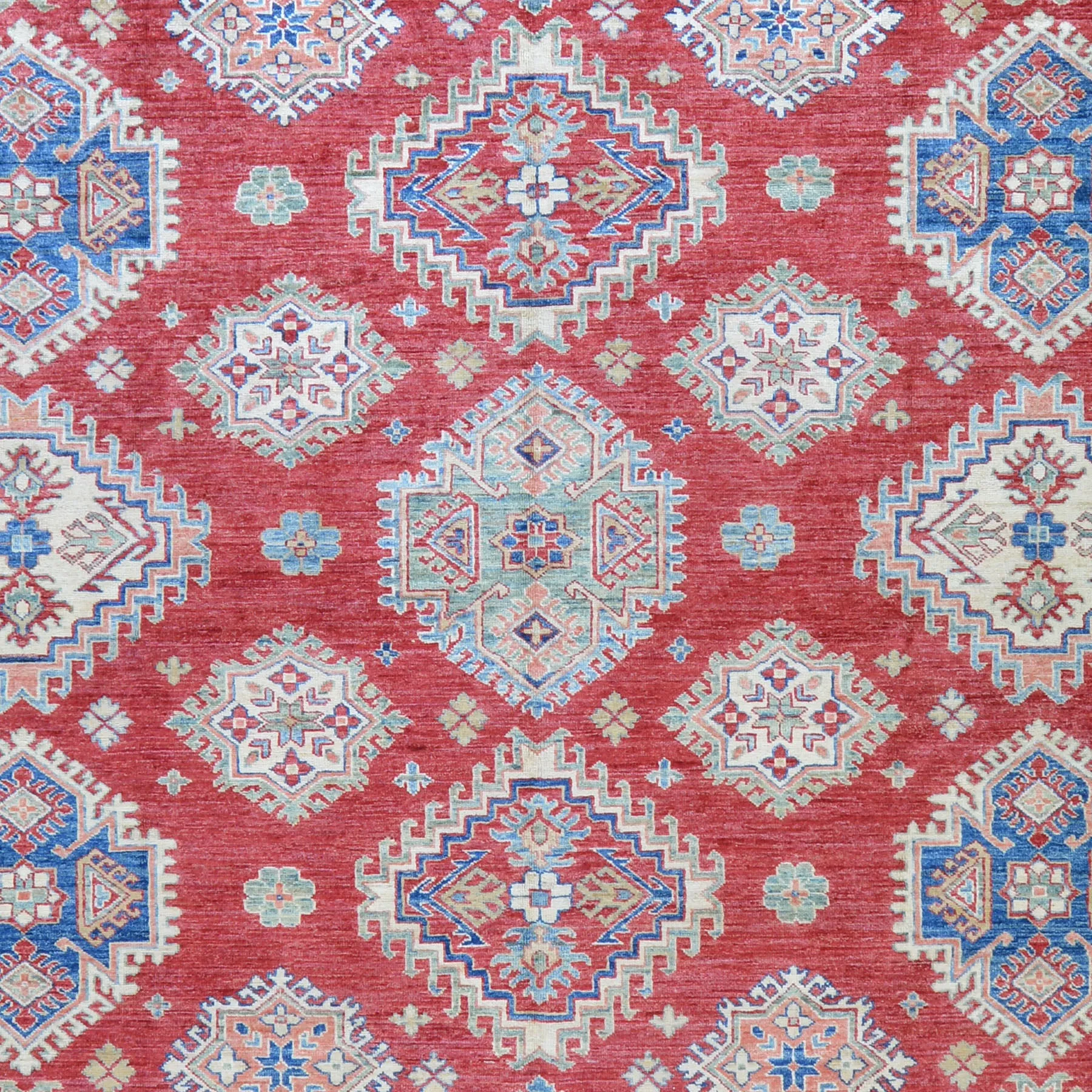 Hand-Knotted Super Kazak Wool Handmade Rug (Size 10.0 X 13.9) Brral-1332