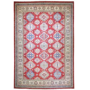 Hand-Knotted Super Kazak Wool Handmade Rug (Size 10.0 X 13.9) Brral-1332
