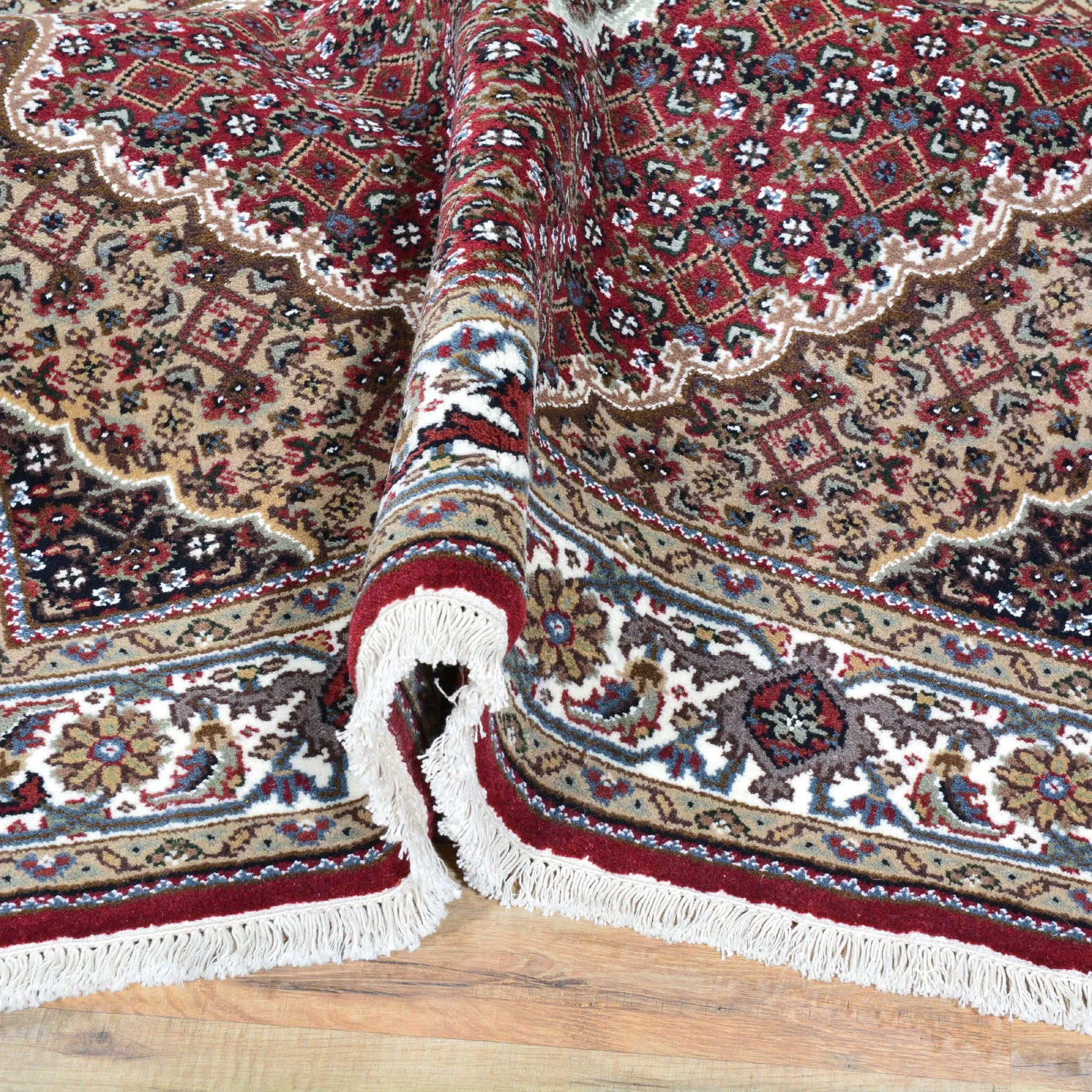 Hand-Knotted Tabriz Design Handmade Wool Rug (Size 4.2X 6.2) Brral-6645