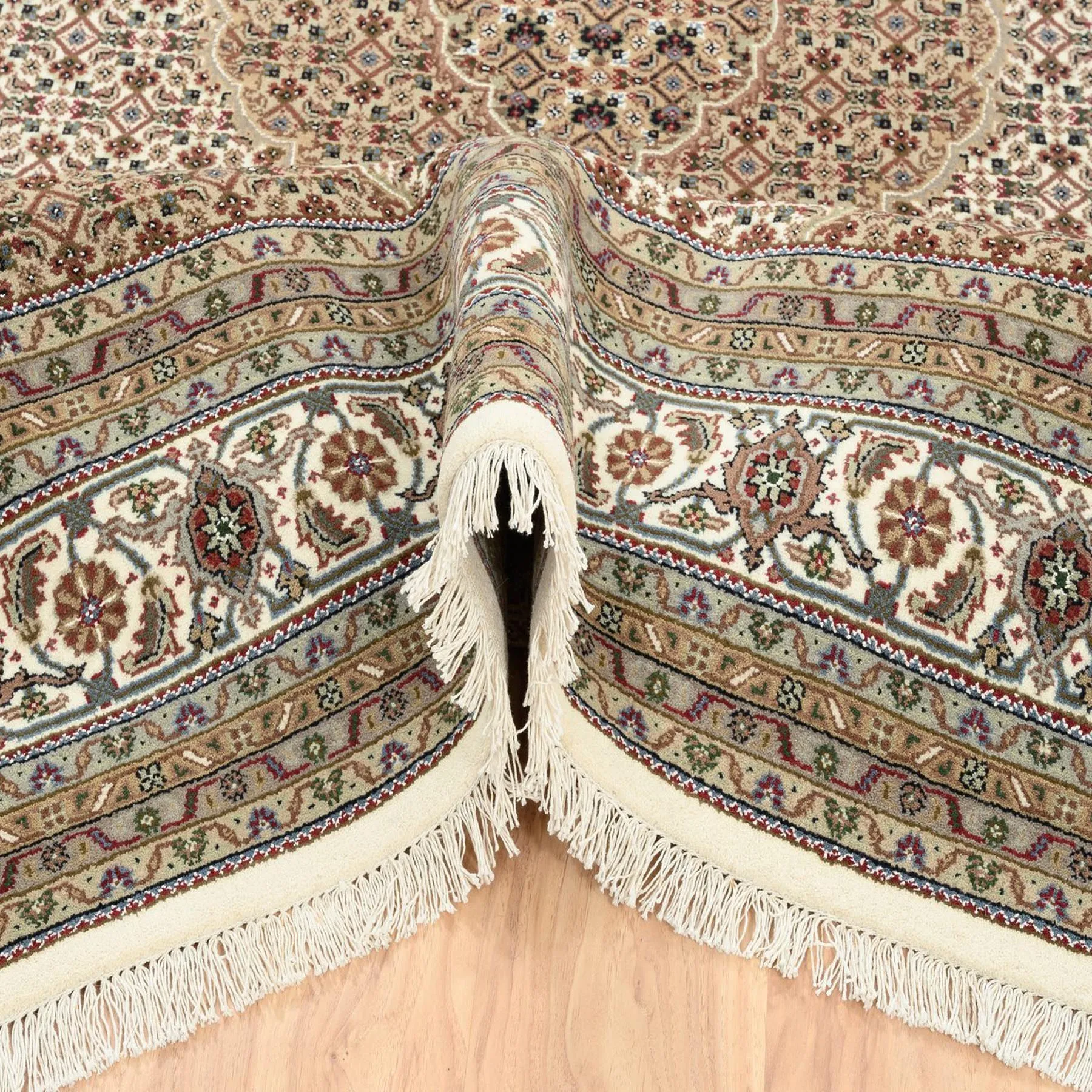 Hand-Knotted Tabriz Design Handmade Wool Rug (Size 8.4 X 10.0) Cwral-8526