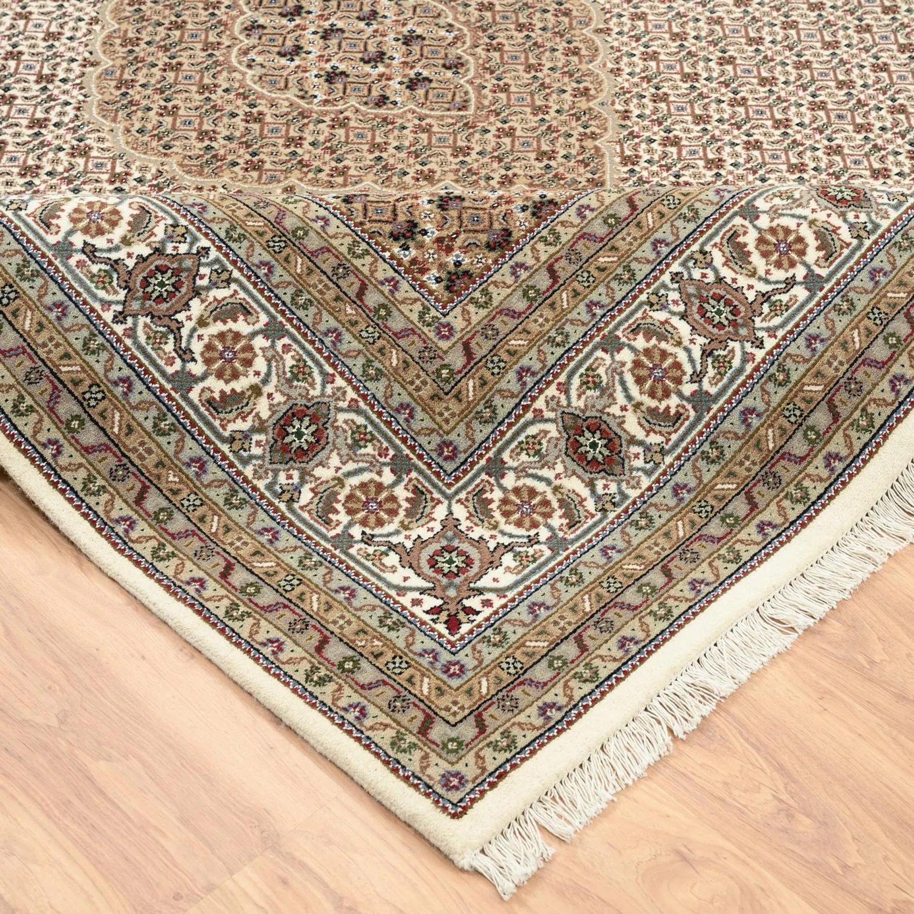 Hand-Knotted Tabriz Design Handmade Wool Rug (Size 8.4 X 10.0) Cwral-8526