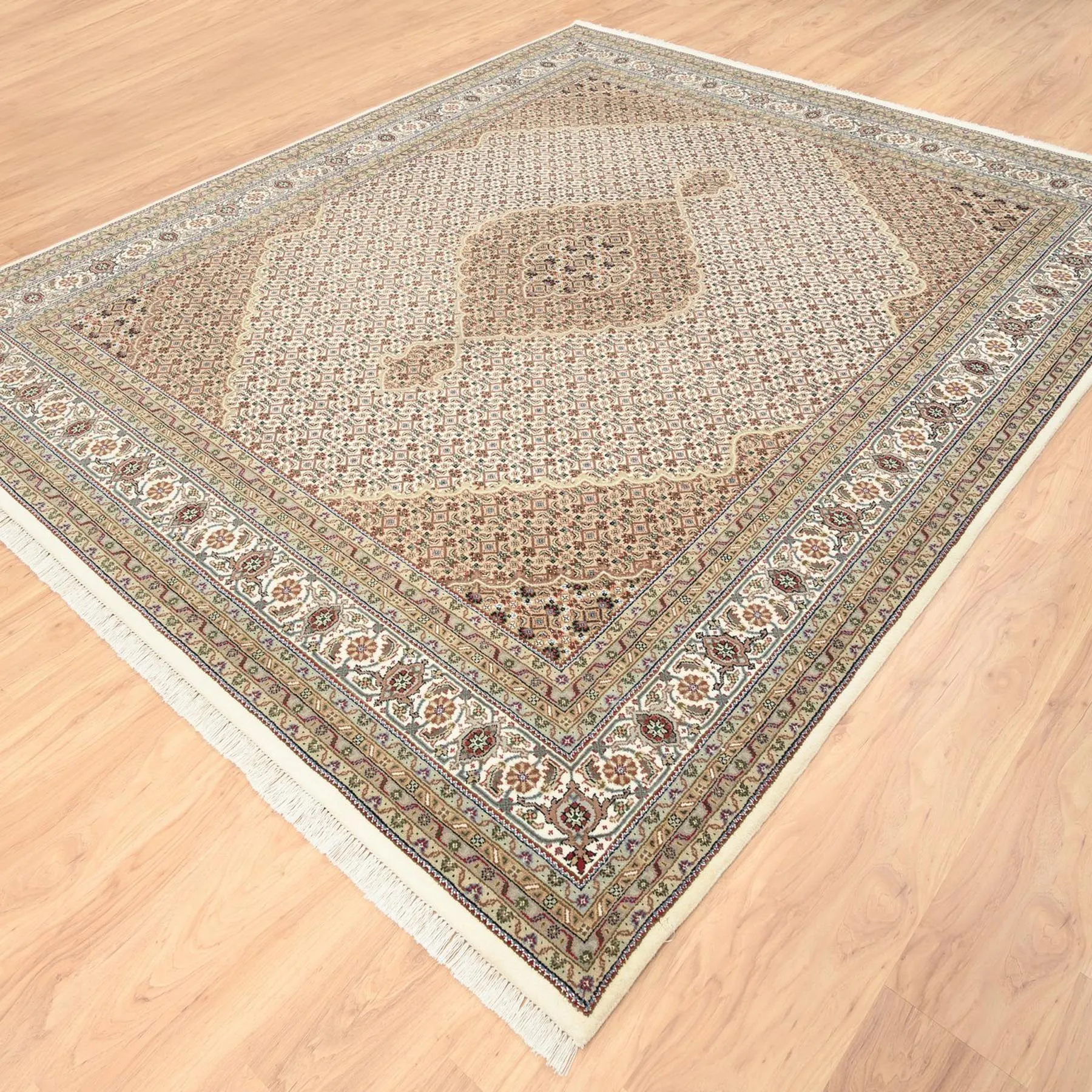 Hand-Knotted Tabriz Design Handmade Wool Rug (Size 8.4 X 10.0) Cwral-8526