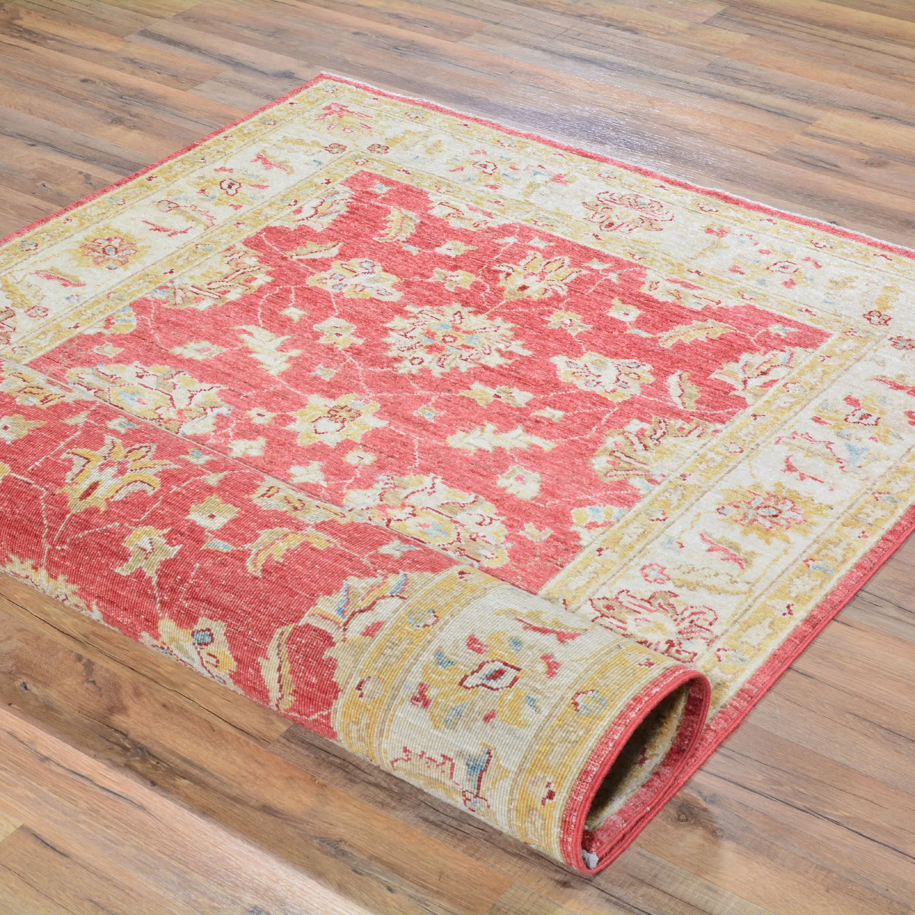 Hand-Knotted Traditional Chobi Oushak Design Wool Rug (Size 4.0 X 5.8) Brral-657