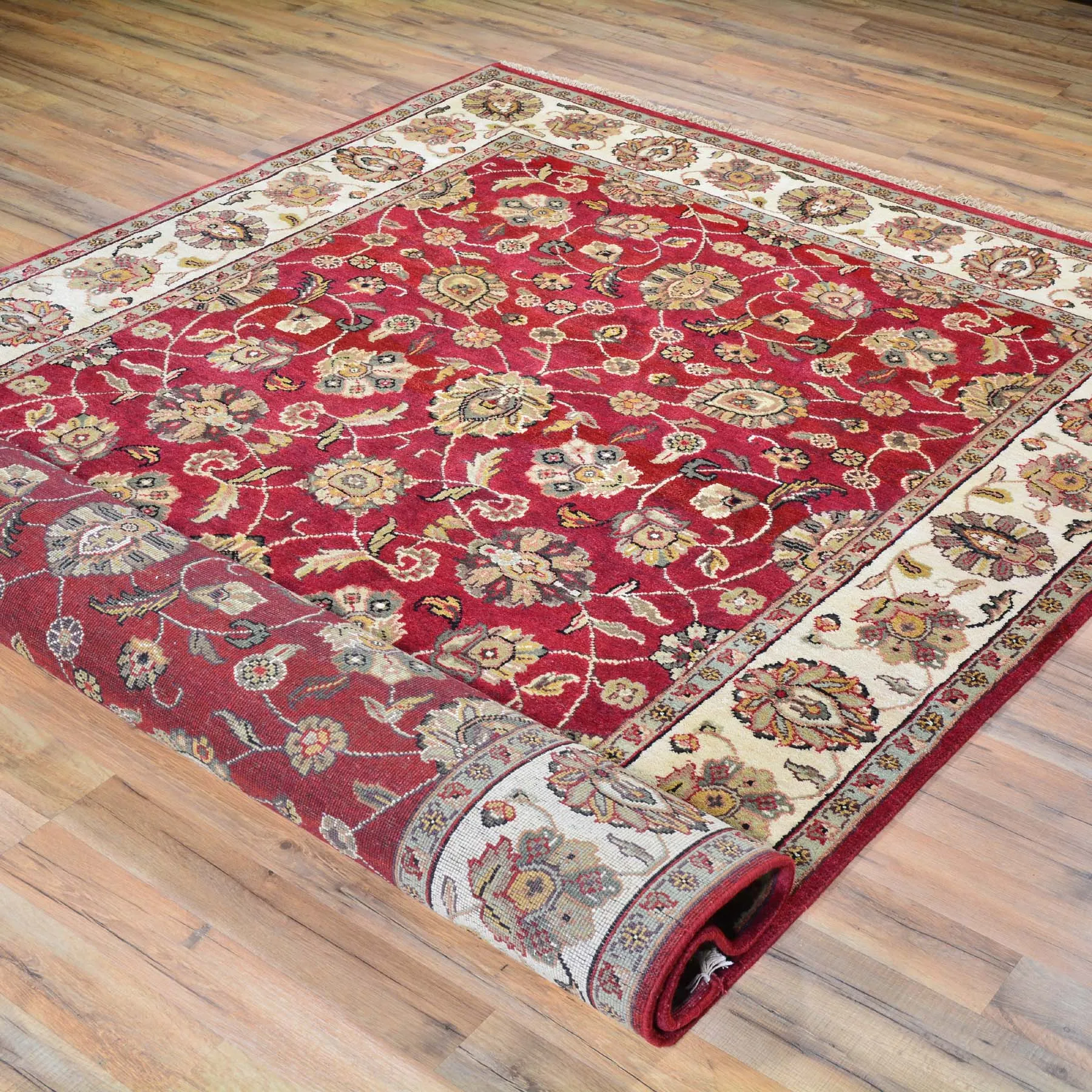 Hand-Knotted Traditional Classic Design Wool Handmade Rug (Size 6.0 X 9.2) Brral-300