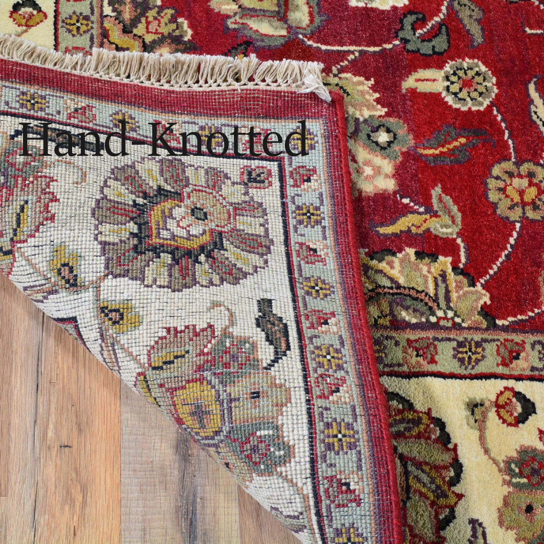 Hand-Knotted Traditional Classic Design Wool Handmade Rug (Size 6.0 X 9.2) Brral-300