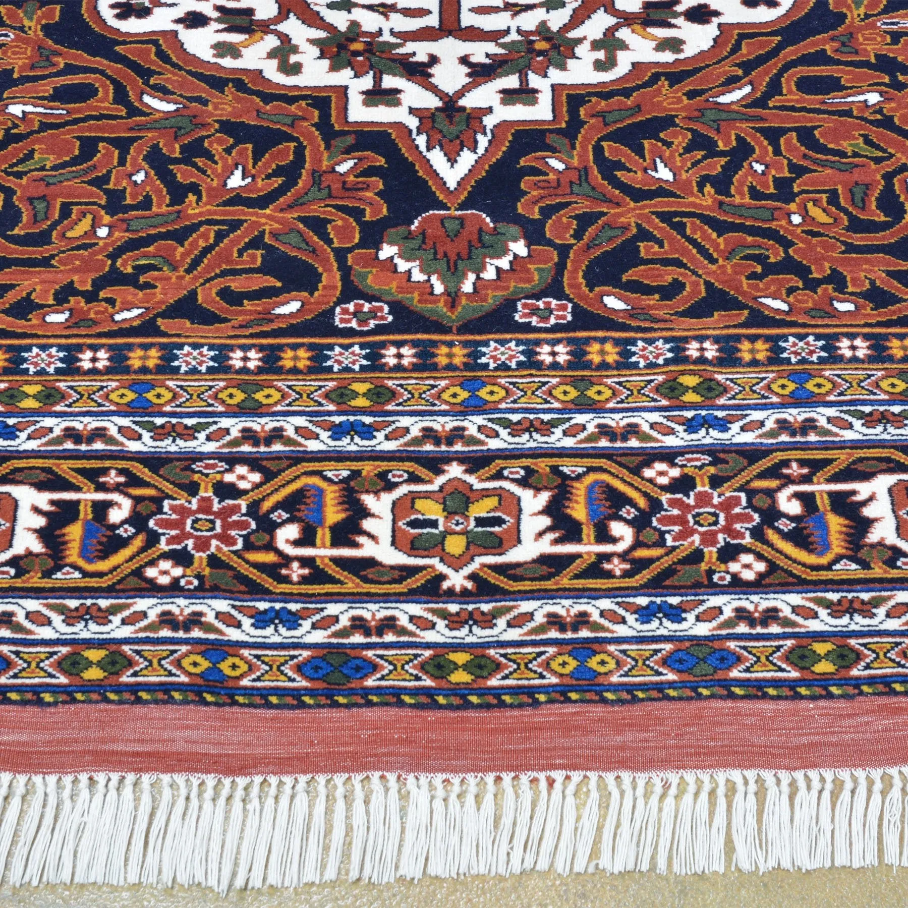Hand-Knotted Traditional Fine 100% Wool Handmade And Rug (Size 6.6 X 10.6) Brral-918
