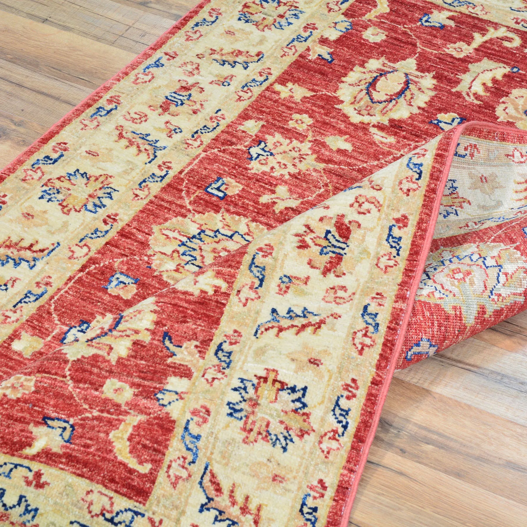 Hand-Knotted Traditional Peshawar Tribal Chobi Wool Rug (Size 3.3 X 5.3) Cwral-9135