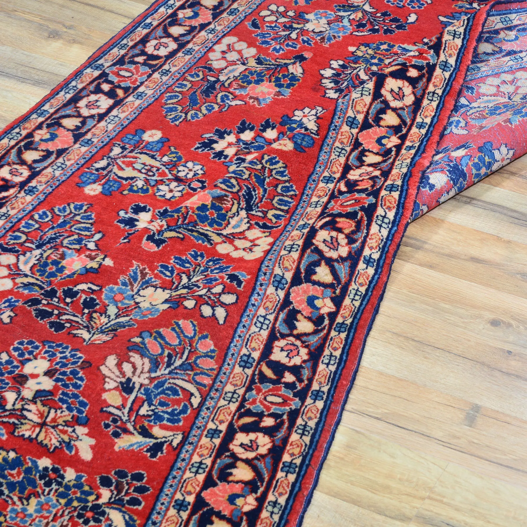 Hand-Knotted Traditional Sarouk 100% Wool Handmade Rug (Size 3.3 X 6.3) Cwral-9147