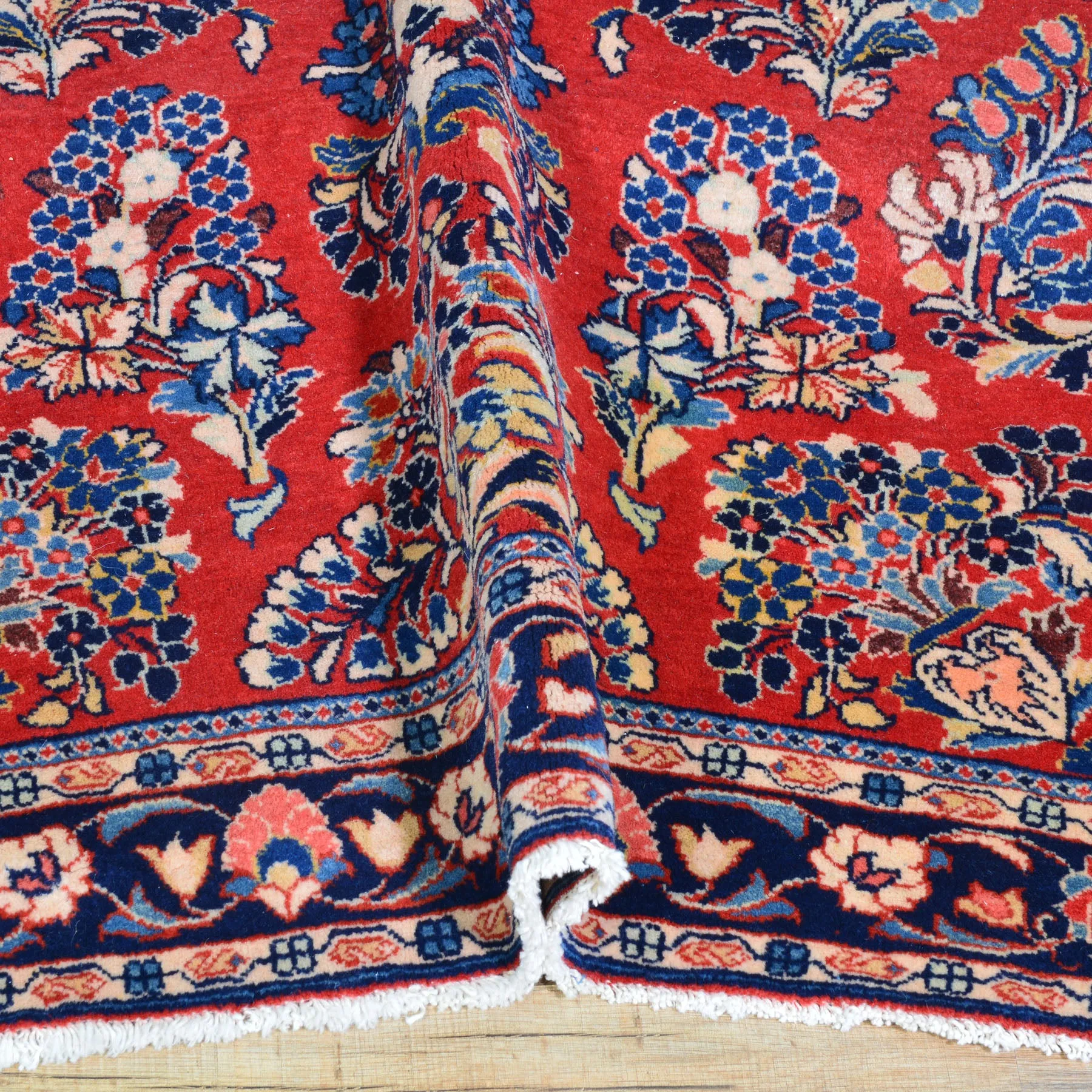 Hand-Knotted Traditional Sarouk 100% Wool Handmade Rug (Size 3.3 X 6.3) Cwral-9147