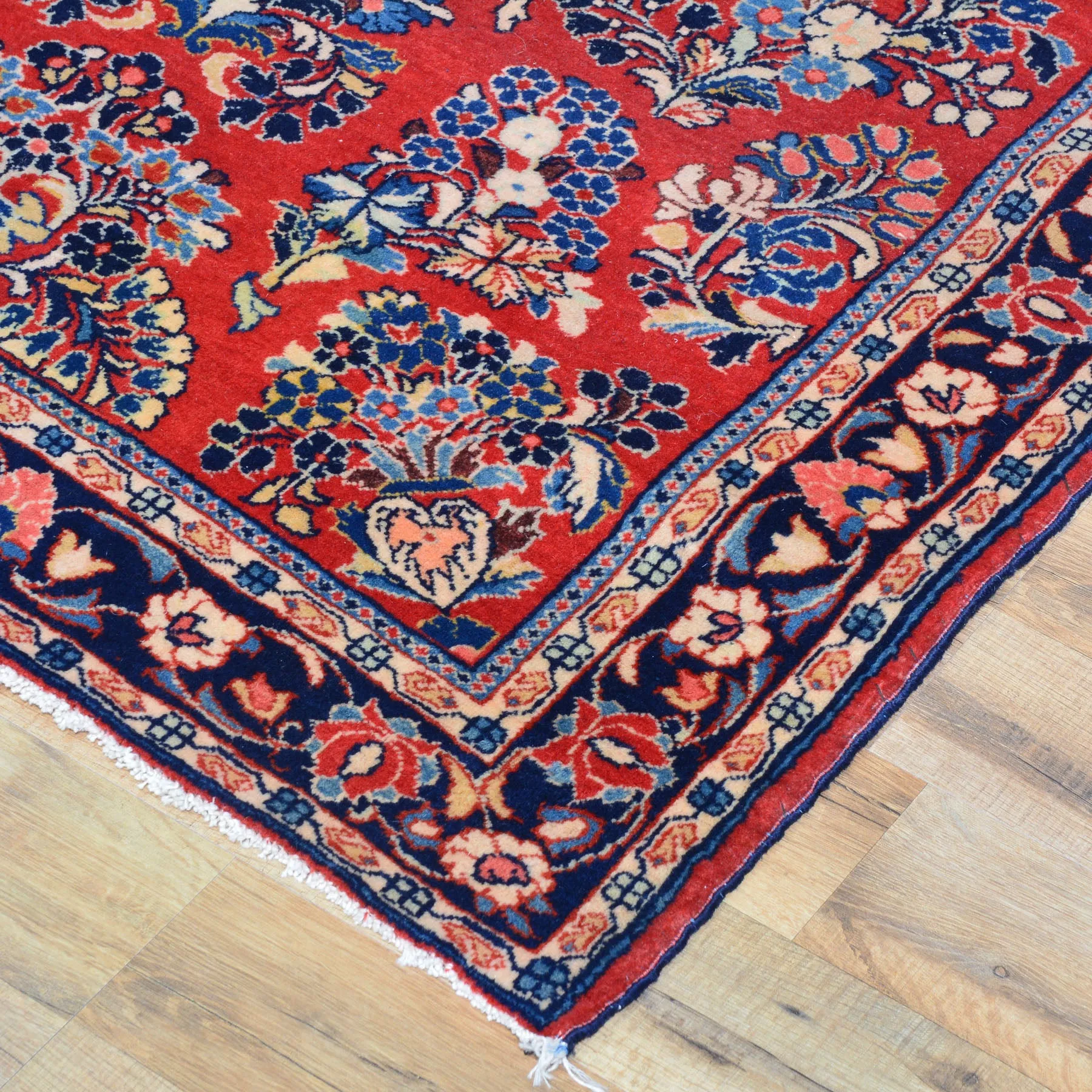 Hand-Knotted Traditional Sarouk 100% Wool Handmade Rug (Size 3.3 X 6.3) Cwral-9147