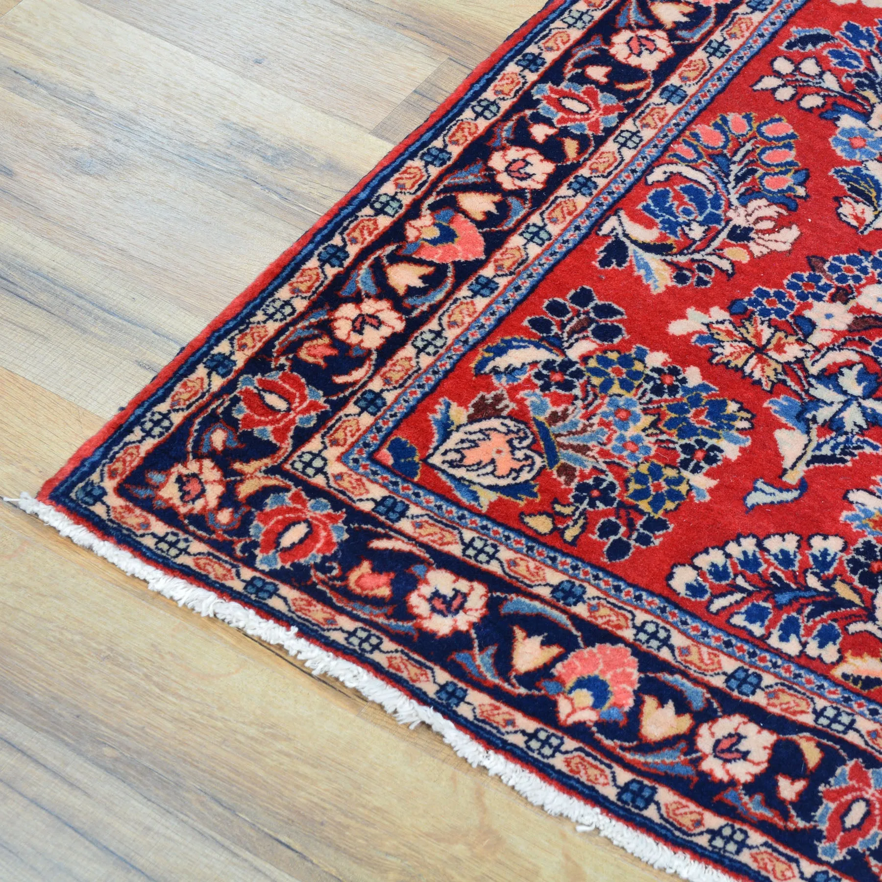 Hand-Knotted Traditional Sarouk 100% Wool Handmade Rug (Size 3.3 X 6.3) Cwral-9147