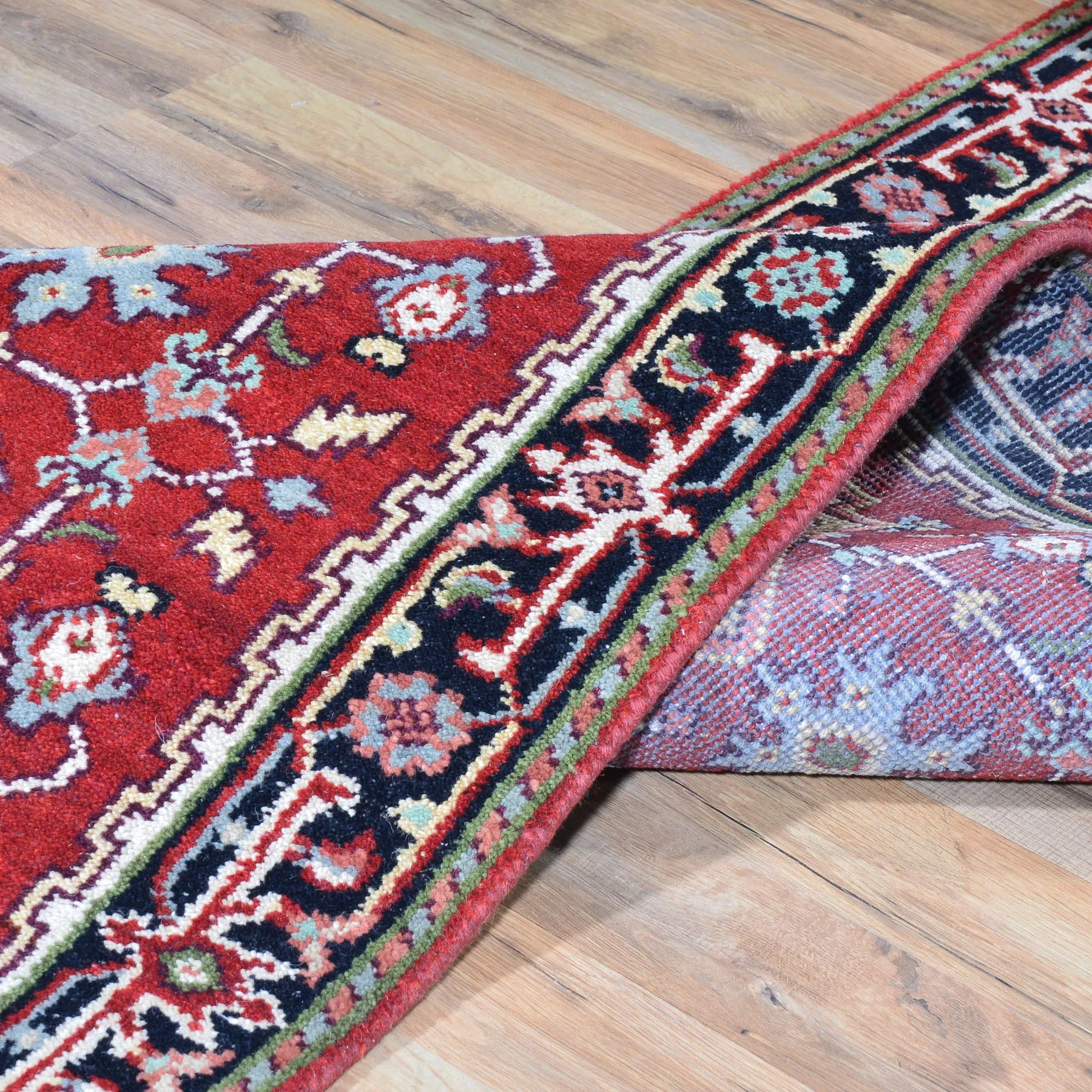 Hand-Knotted Traditional Serapi Design Rug 100% Wool Handmade (Size 2.6 X 19.9) Brral-2814