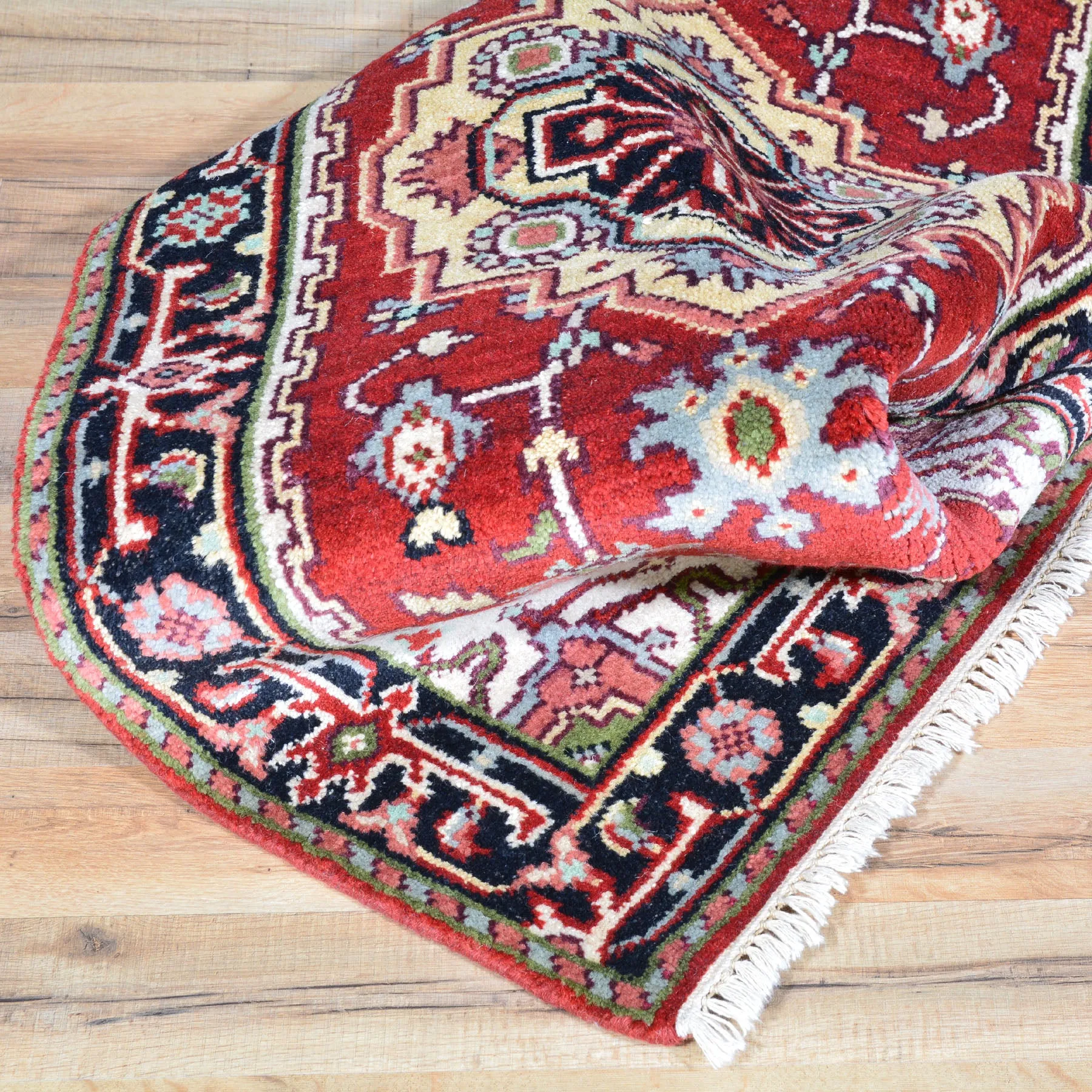 Hand-Knotted Traditional Serapi Design Rug 100% Wool Handmade (Size 2.6 X 19.9) Brral-2814