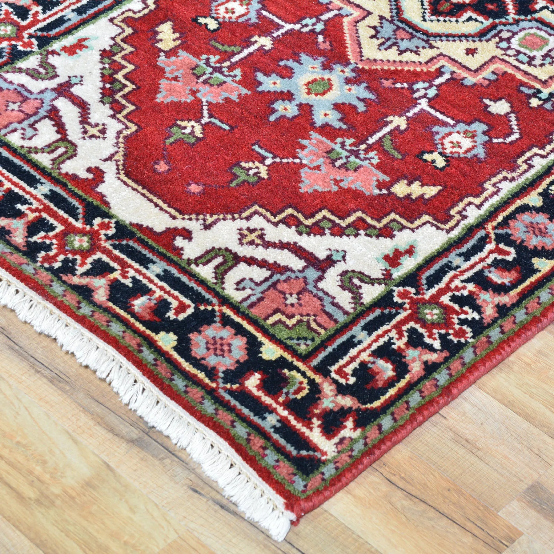 Hand-Knotted Traditional Serapi Design Rug 100% Wool Handmade (Size 2.6 X 19.9) Brral-2814