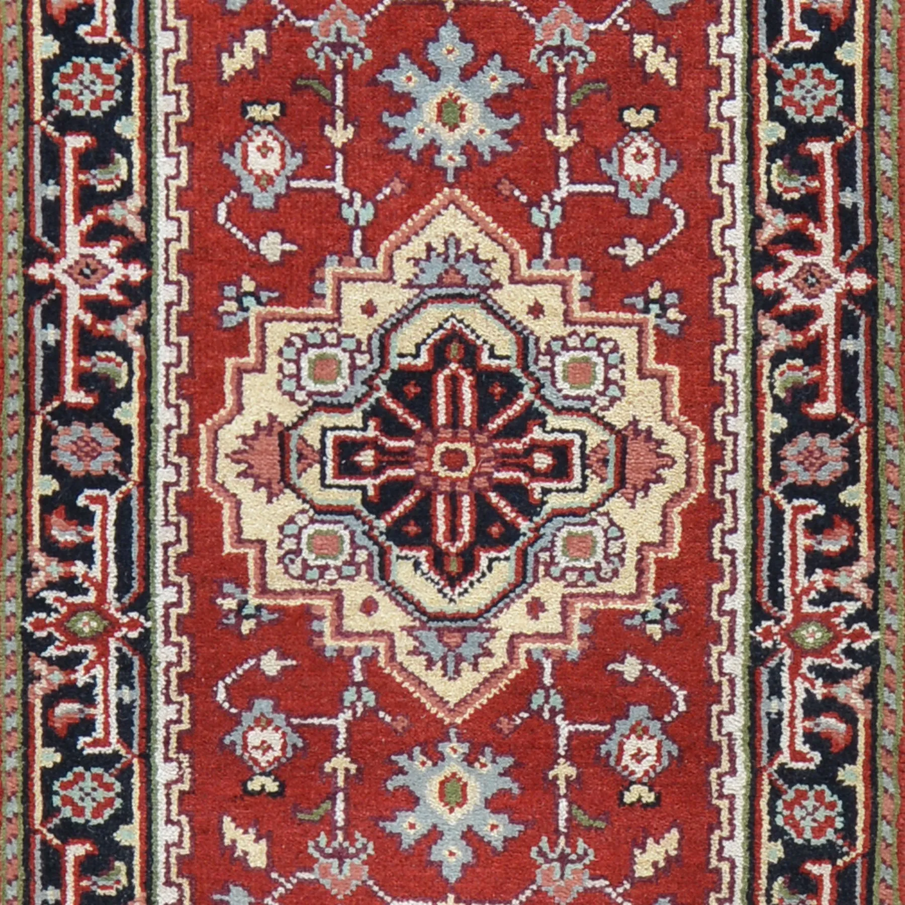 Hand-Knotted Traditional Serapi Design Rug 100% Wool Handmade (Size 2.6 X 19.9) Brral-2814
