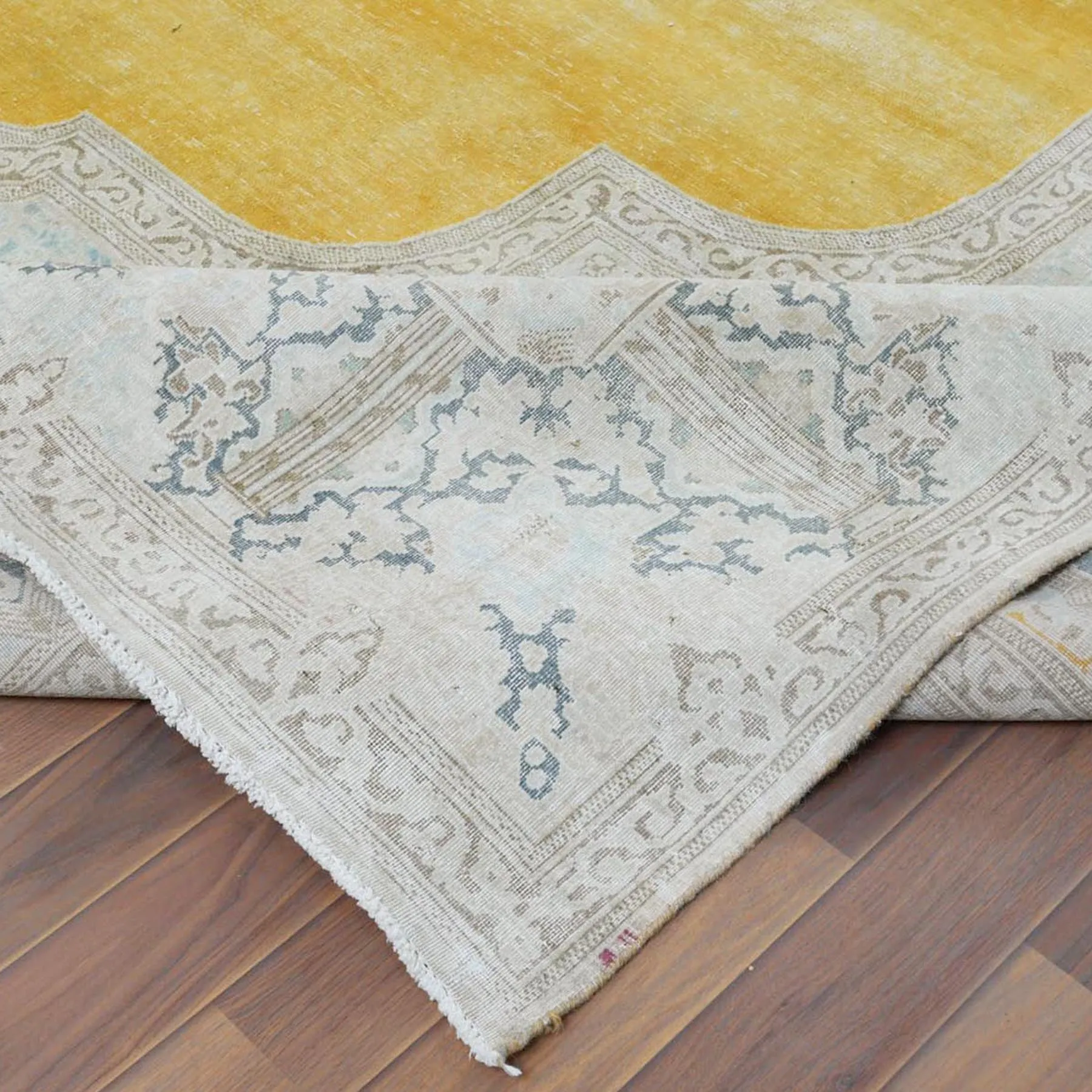 Hand-Knotted Tribal Mahal Traditional Design 100% Wool Rug (Size 9.7 X 13.4) Cwral-8517