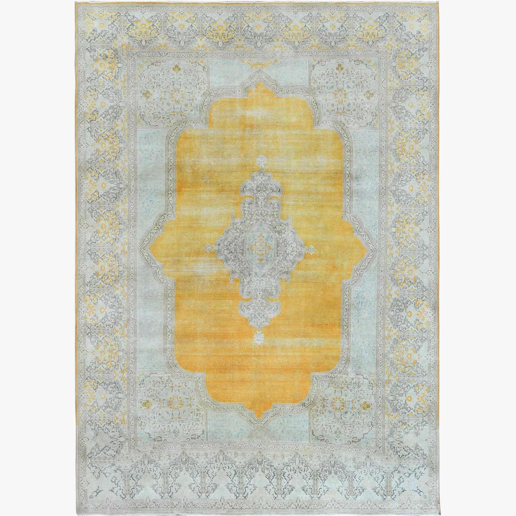 Hand-Knotted Tribal Mahal Traditional Design 100% Wool Rug (Size 9.7 X 13.4) Cwral-8517
