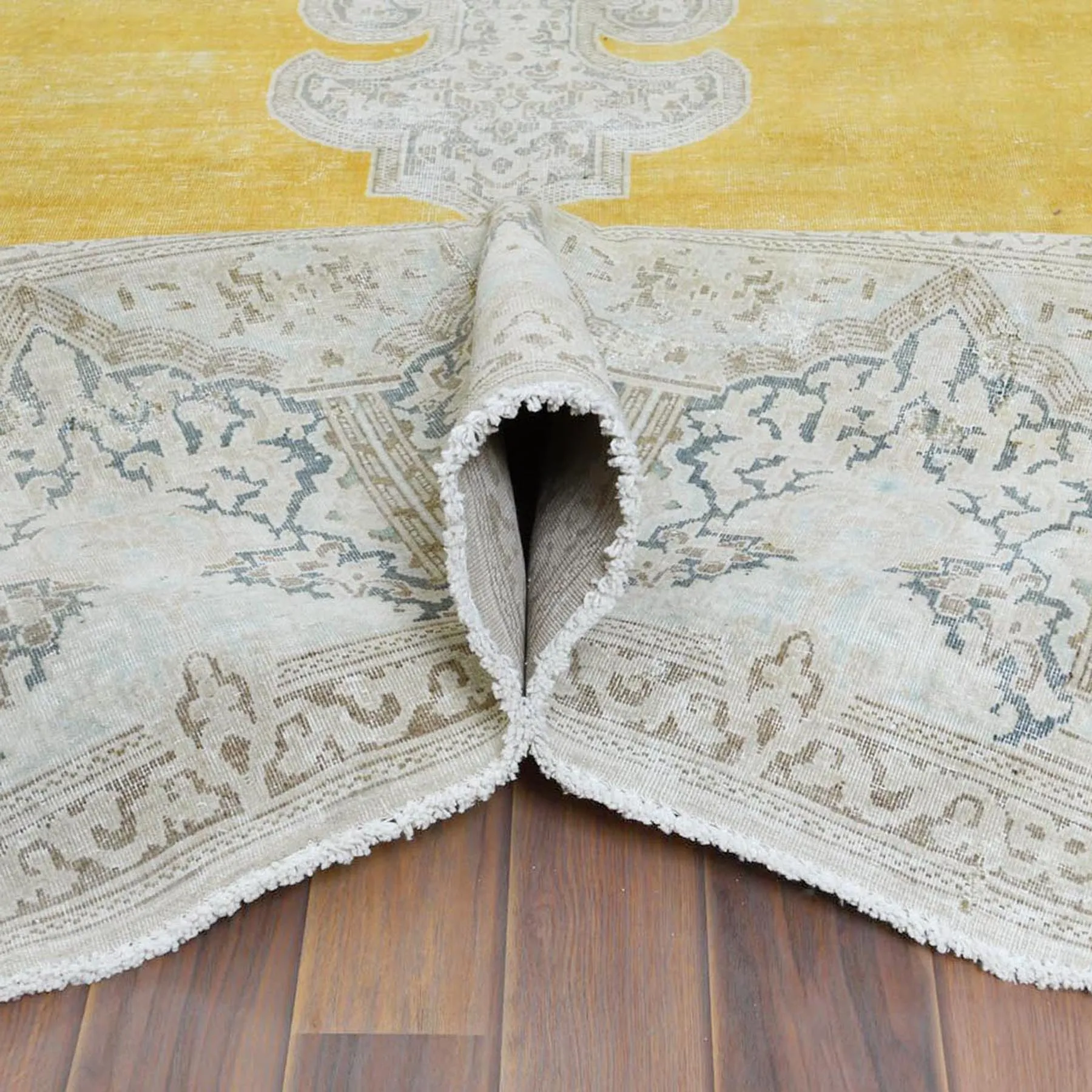 Hand-Knotted Tribal Mahal Traditional Design 100% Wool Rug (Size 9.7 X 13.4) Cwral-8517