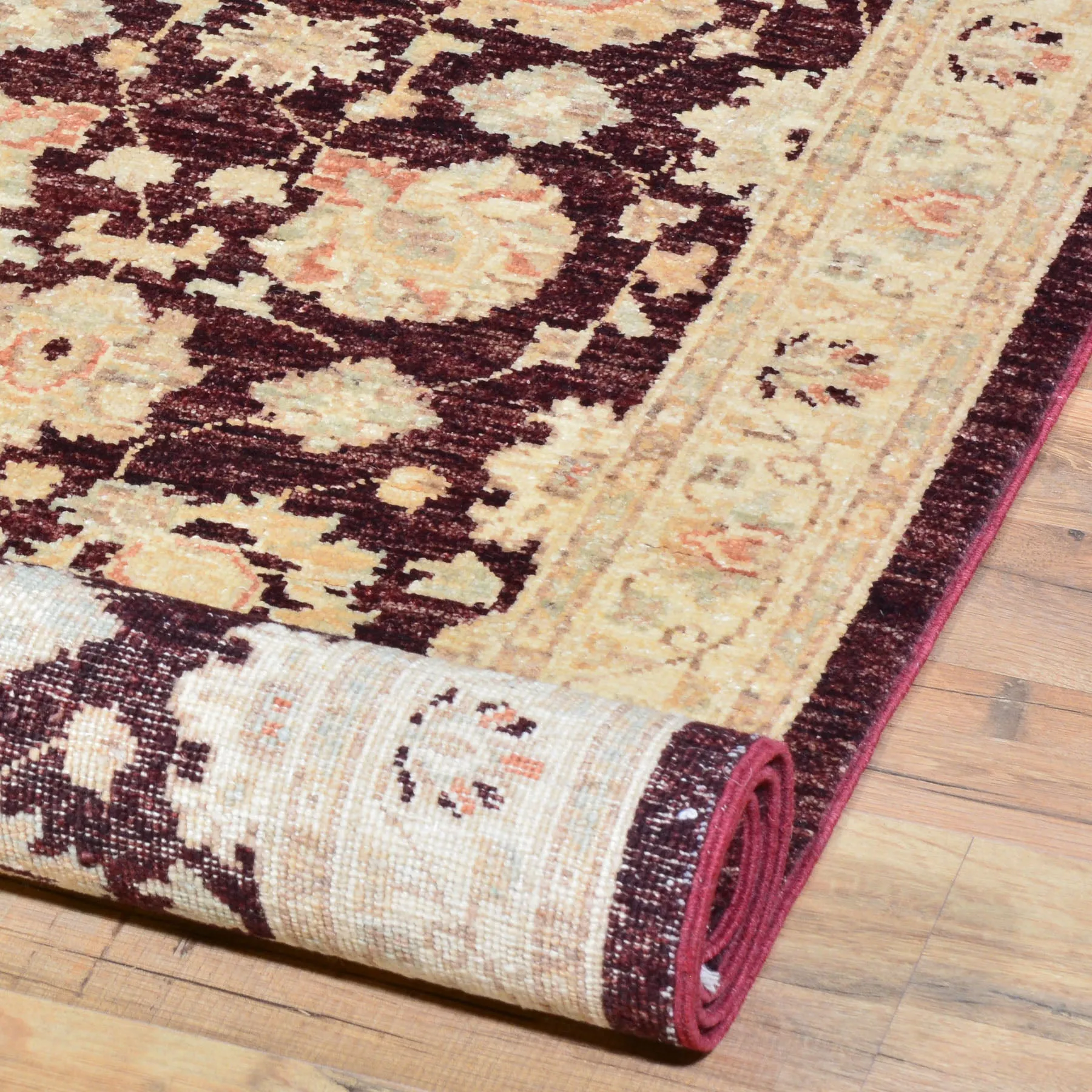 Hand-Knotted Tribal Peshawar Chobi Handmade Wool Rug (Size 2.6 X 18.10) Brrsf-1917