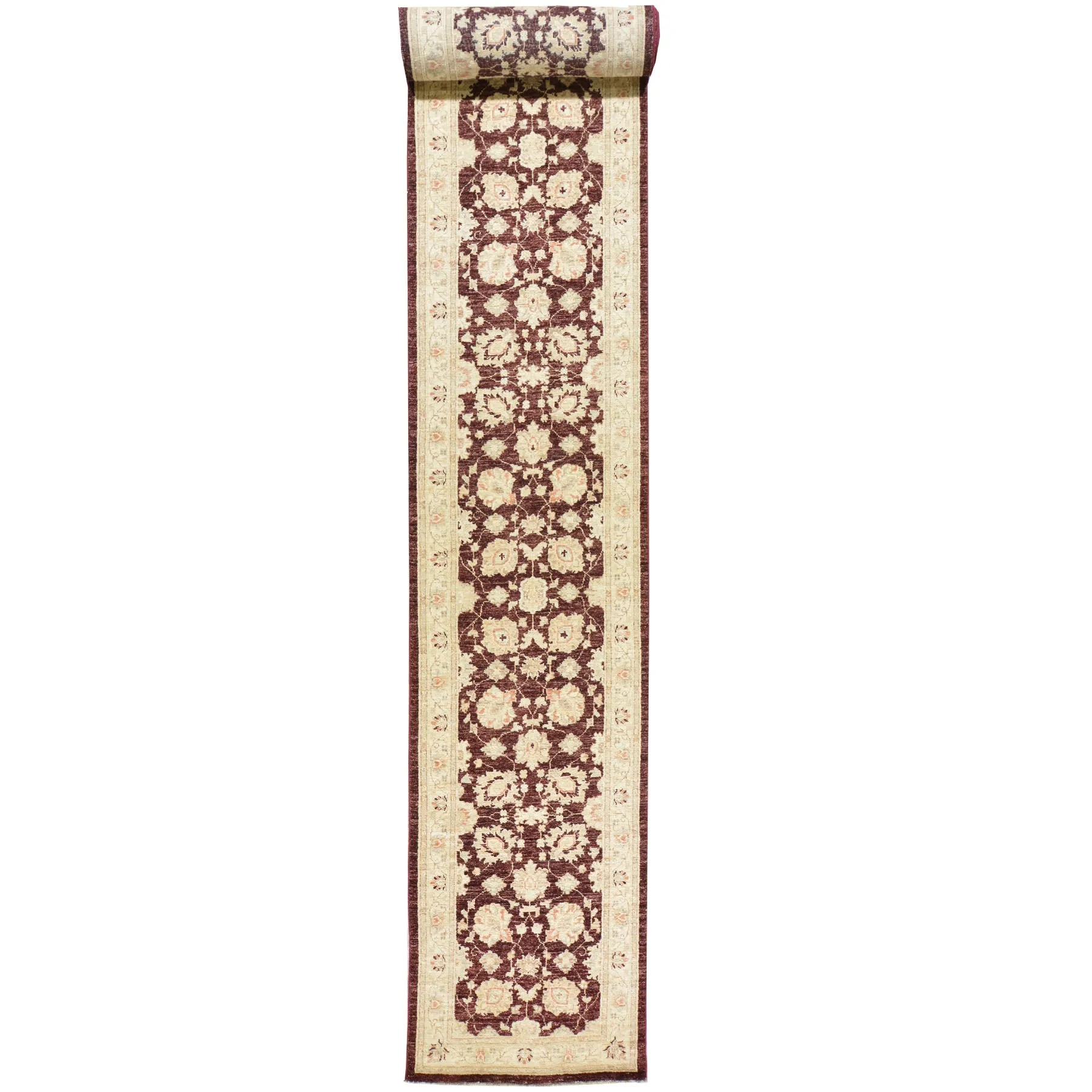 Hand-Knotted Tribal Peshawar Chobi Handmade Wool Rug (Size 2.6 X 18.10) Brrsf-1917