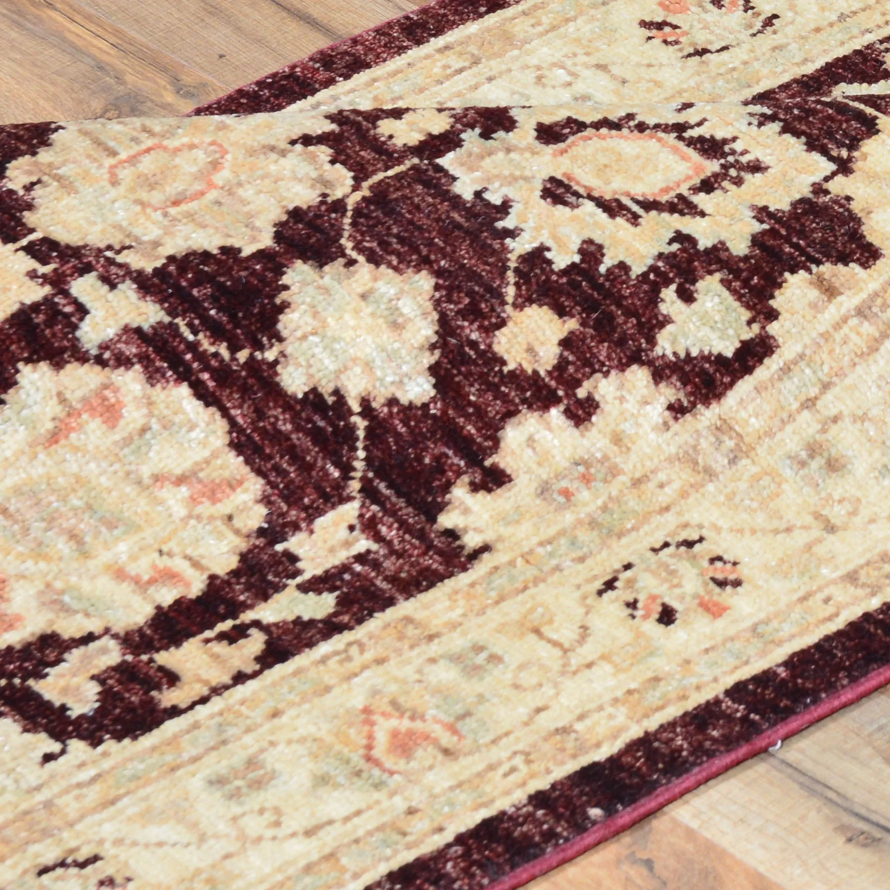 Hand-Knotted Tribal Peshawar Chobi Handmade Wool Rug (Size 2.6 X 18.10) Brrsf-1917