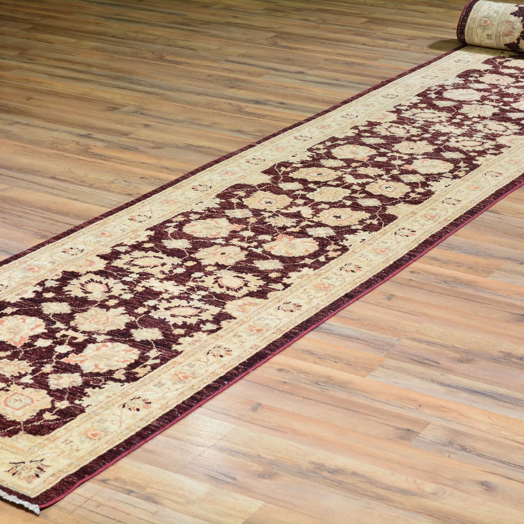 Hand-Knotted Tribal Peshawar Chobi Handmade Wool Rug (Size 2.6 X 18.10) Brrsf-1917